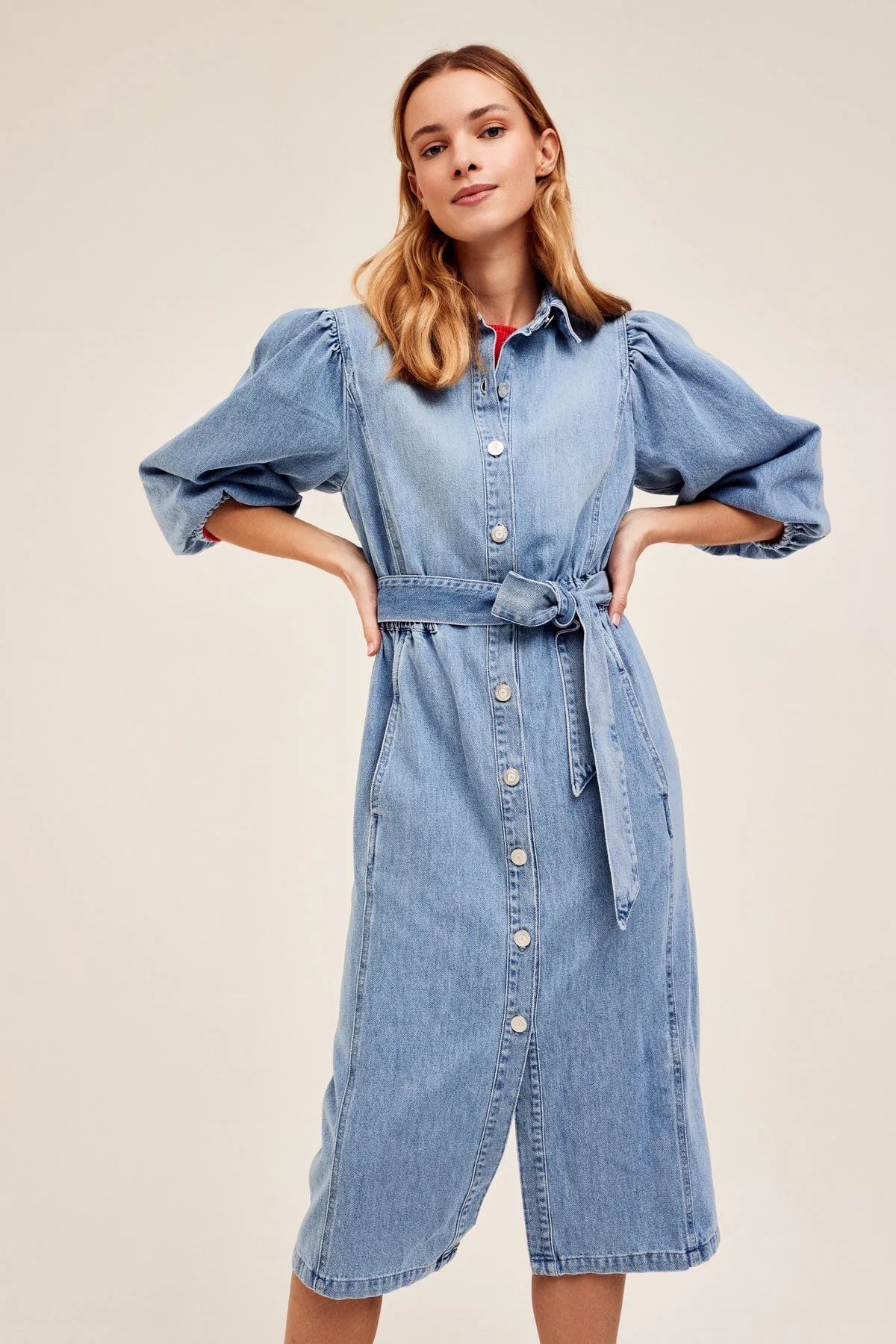 Ivorys Midi Denim Dress