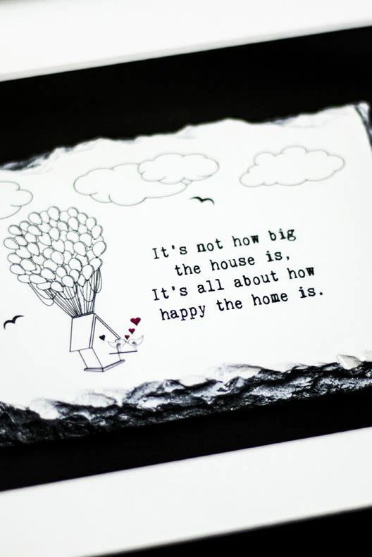 Slatecraft Art- How Happy The Home Is