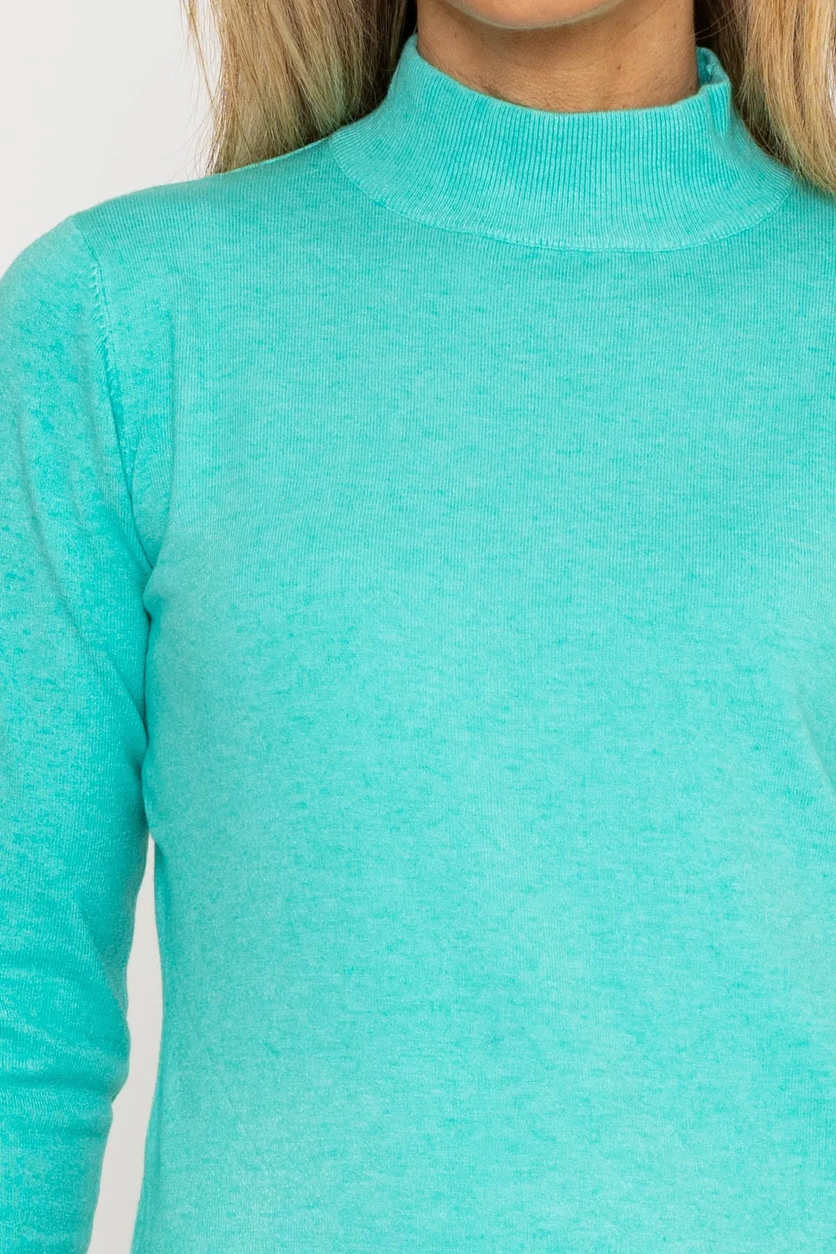 Turtleneck Knit in Lagoon