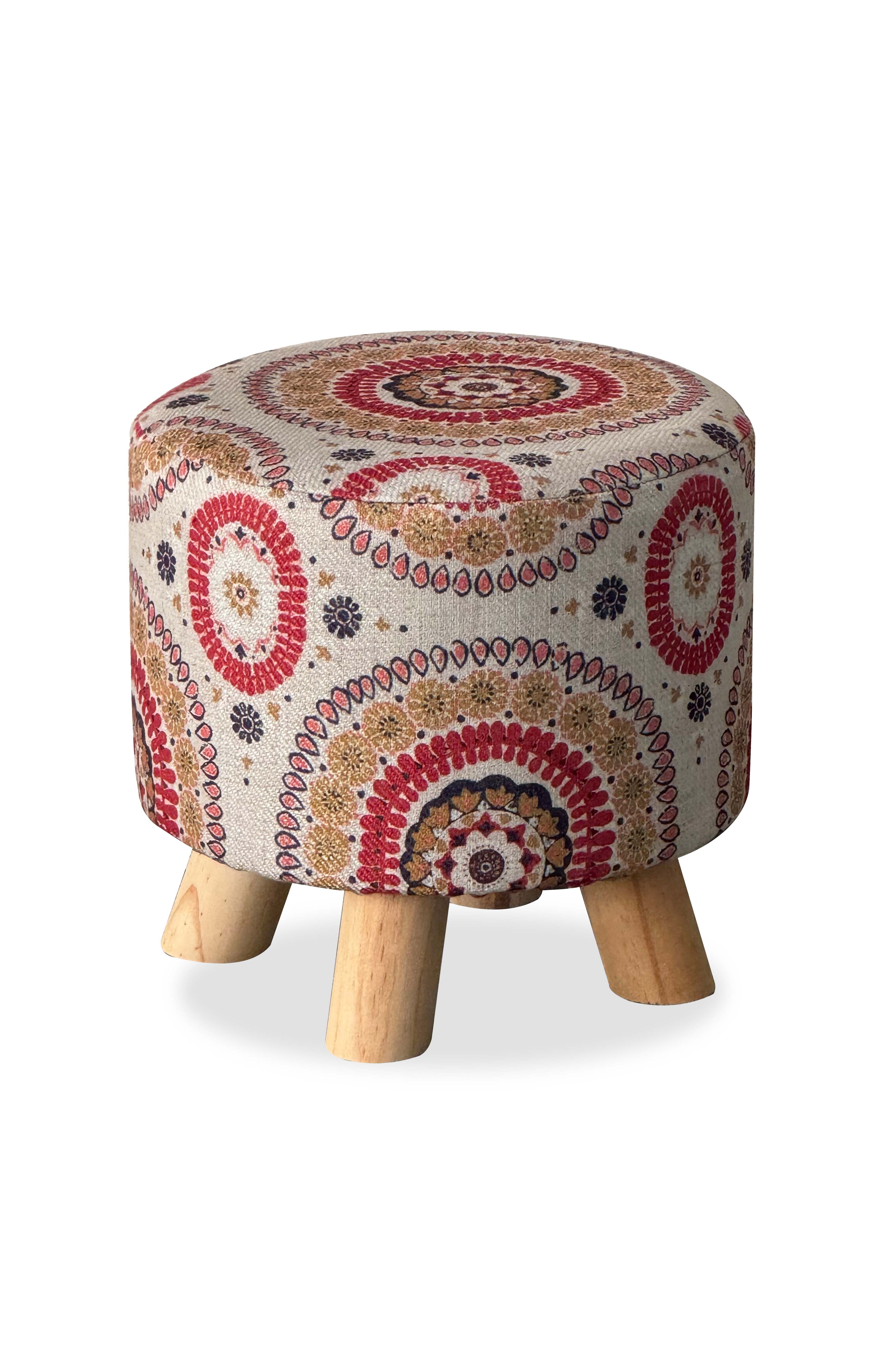 Circle Pattern Footstool