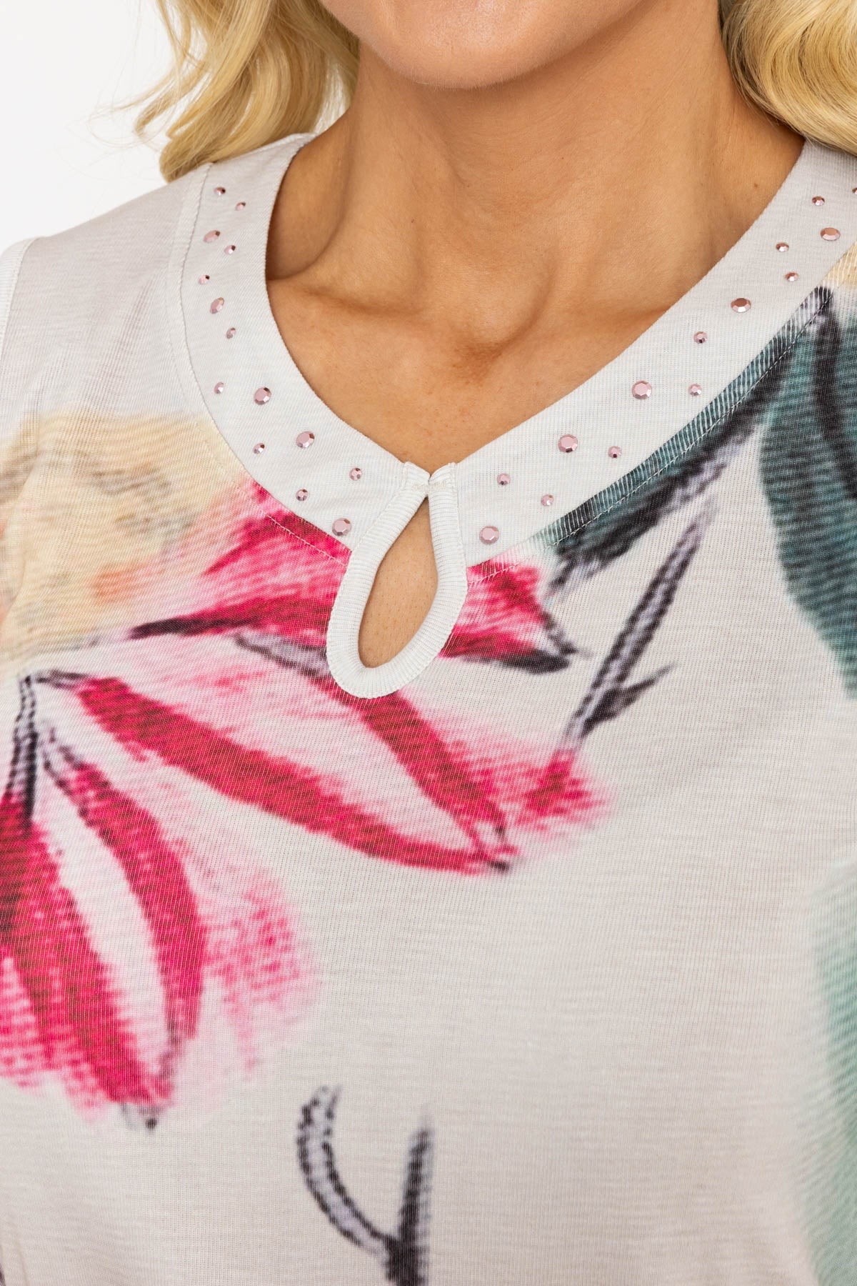 Sleeveless Top in Multi Print