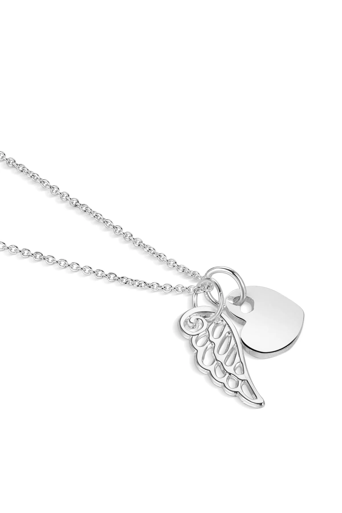 Heart with Angel Wing Pendant