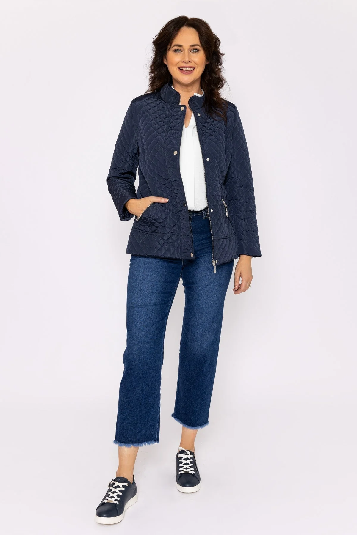 Quilted Jacket in Navy