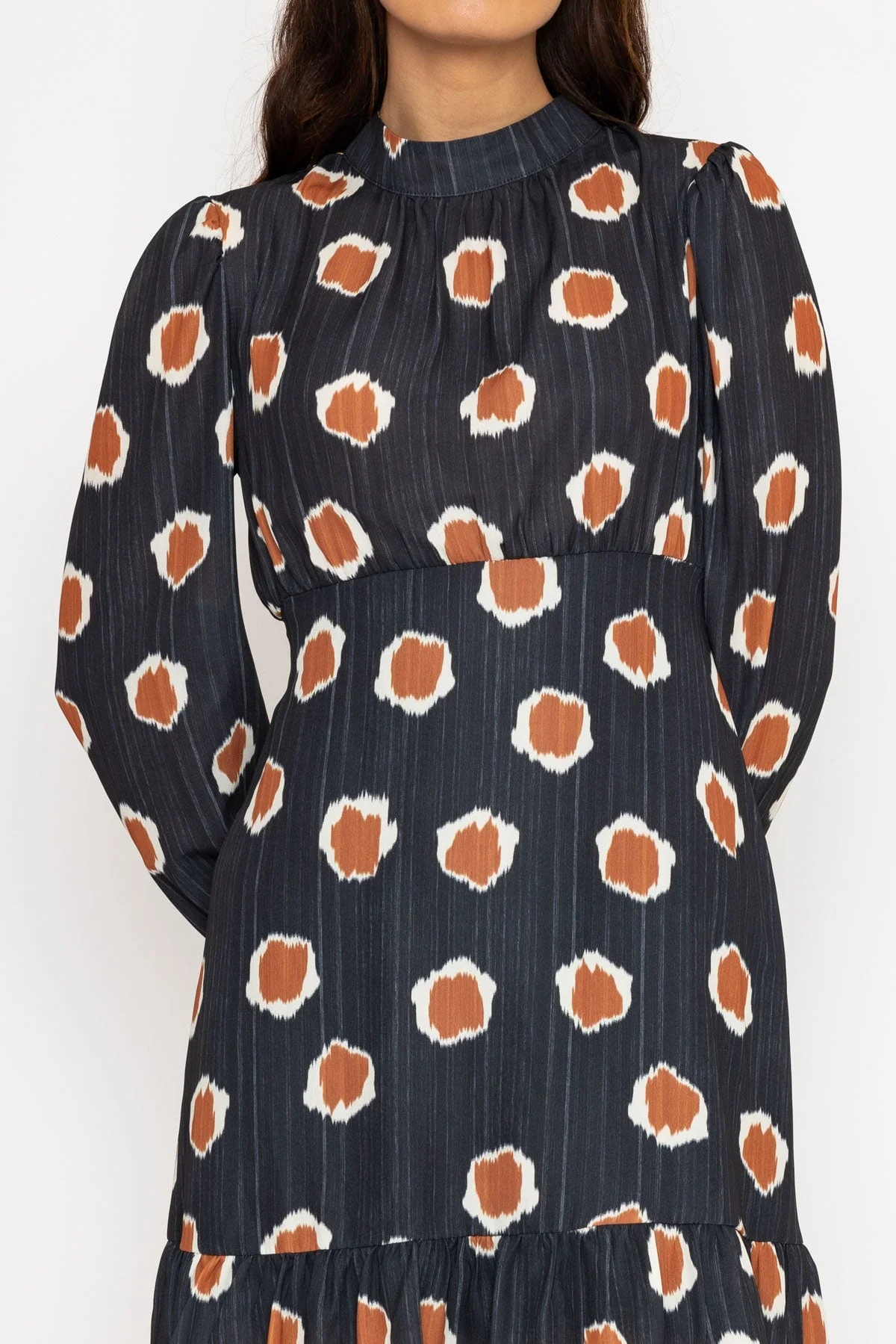 Nadia Mini Dress in Black Print