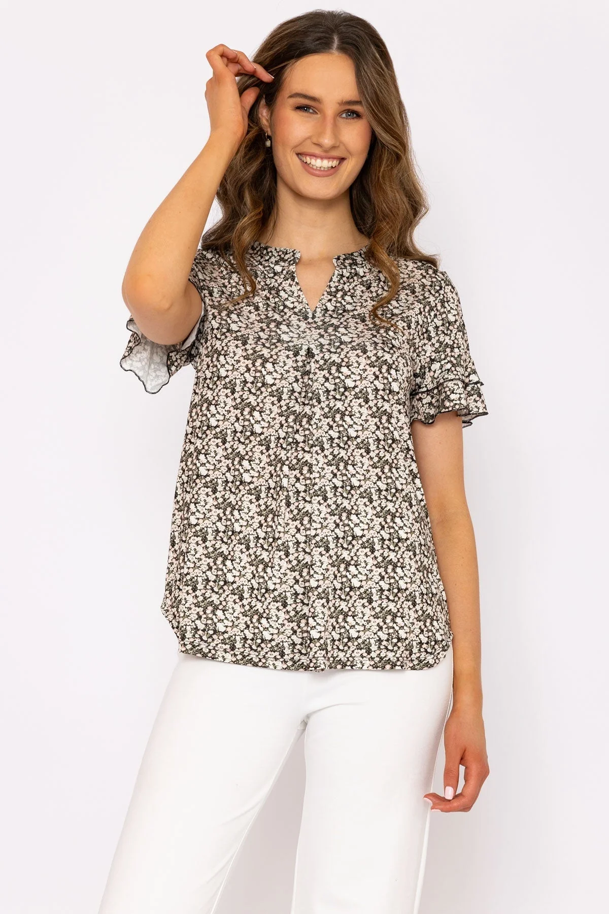Lilly Top in Khaki