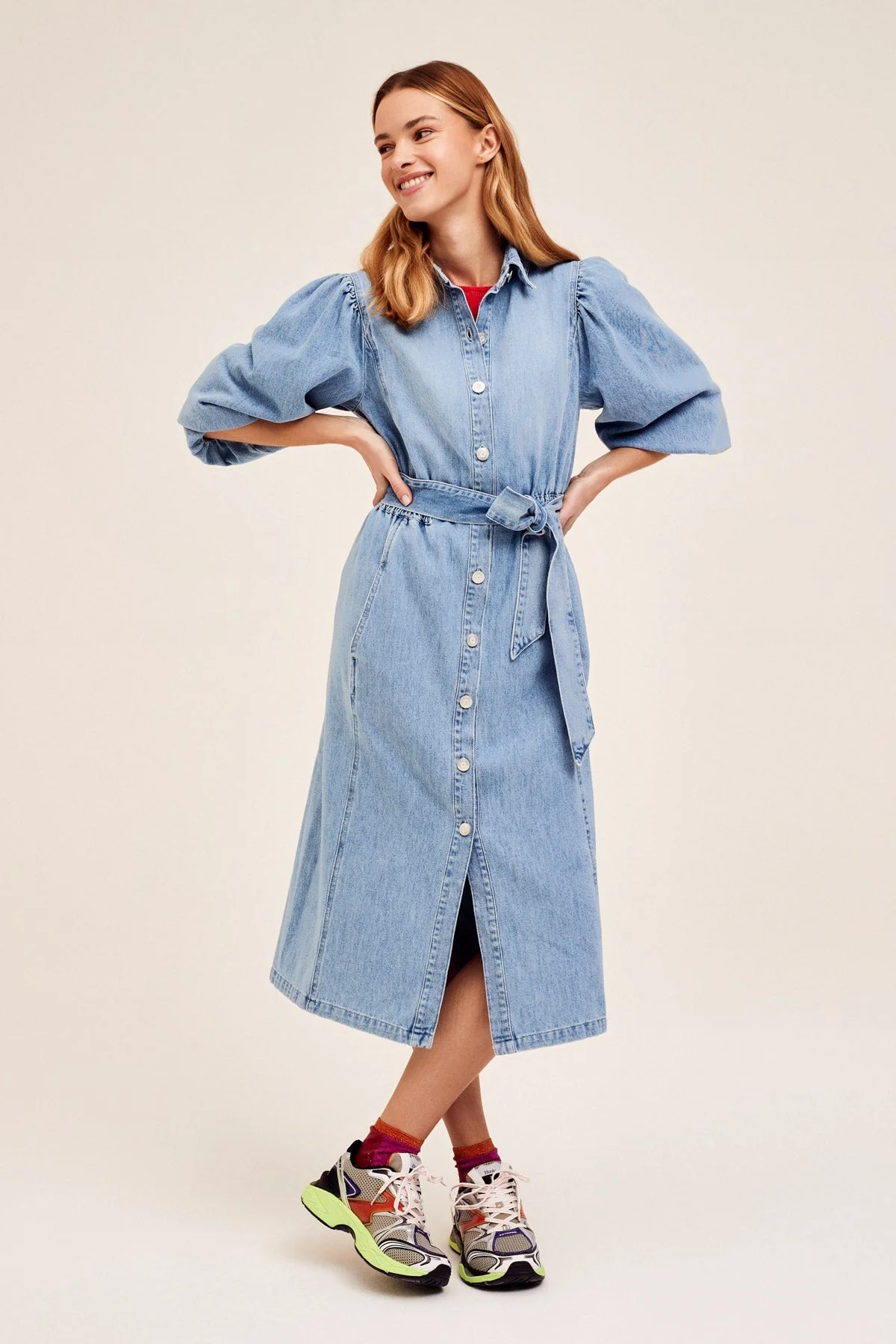 Ivorys Midi Denim Dress