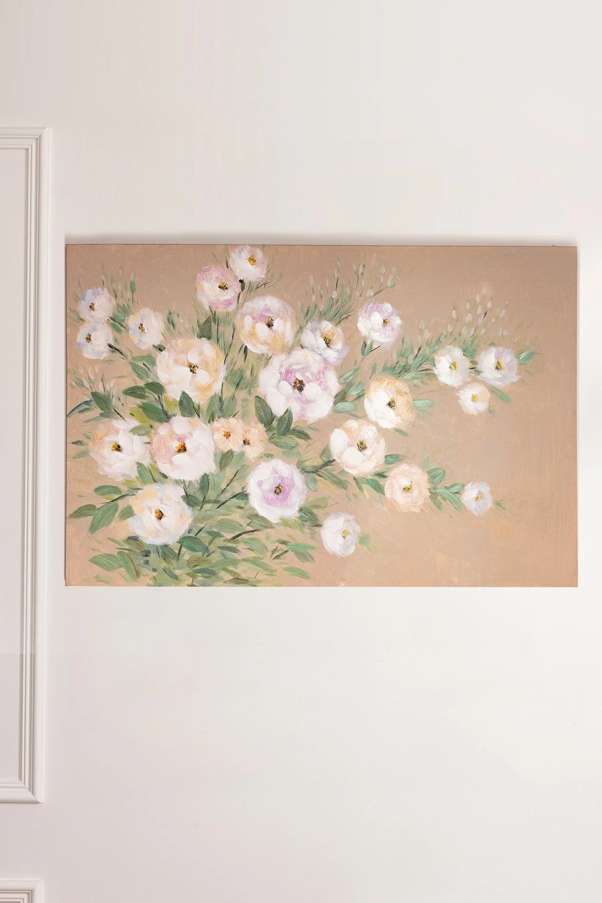 Rose Spray Canvas Wall Art