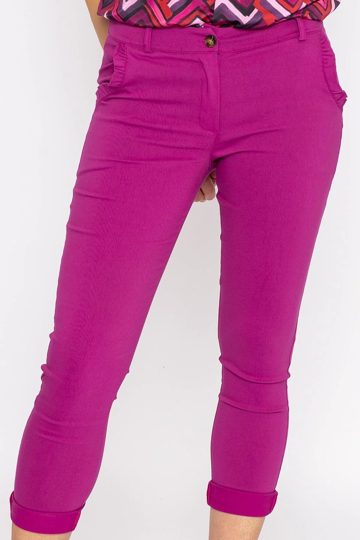 Bengaline Trousers in Magenta