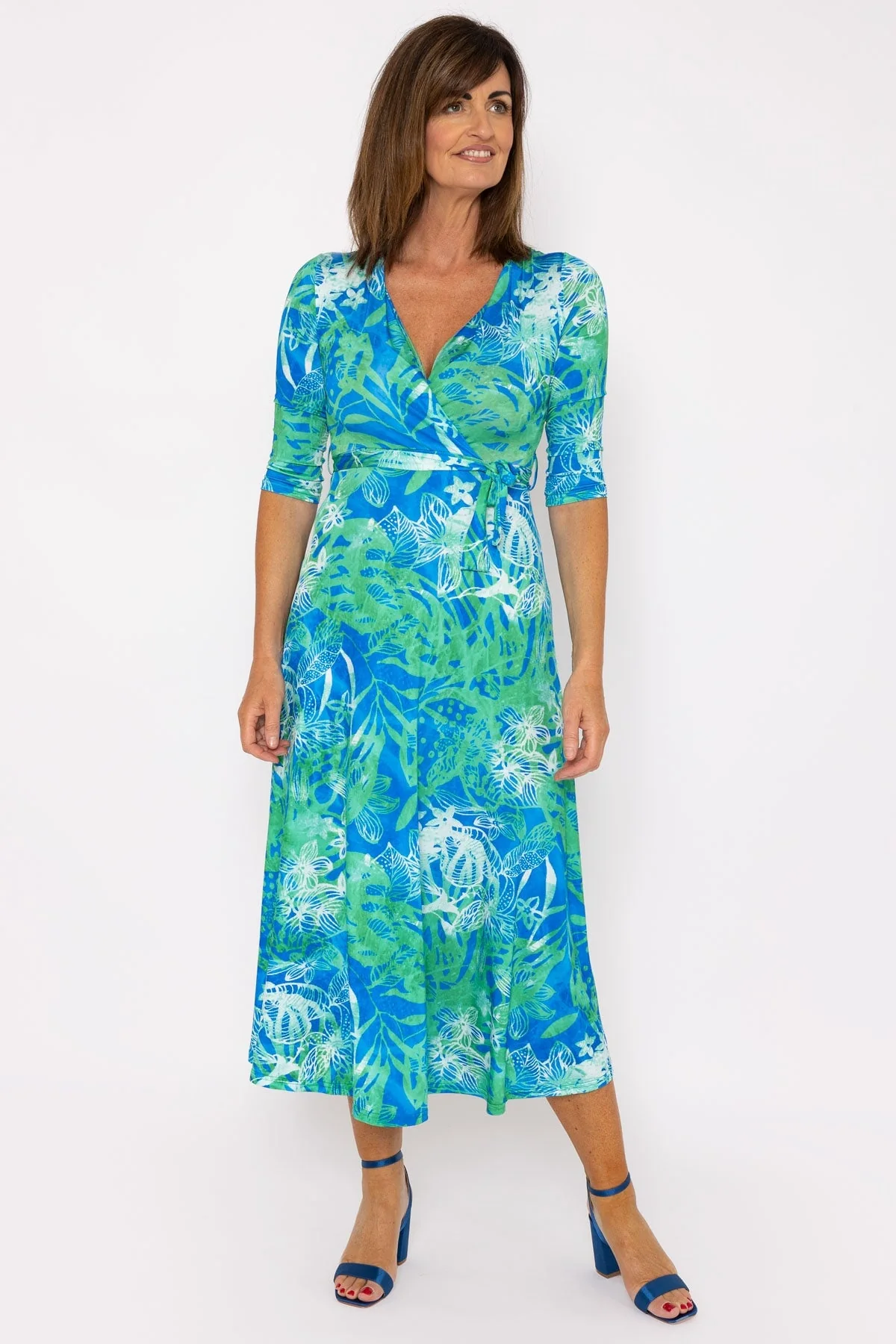 Blue Print Maxi Dress