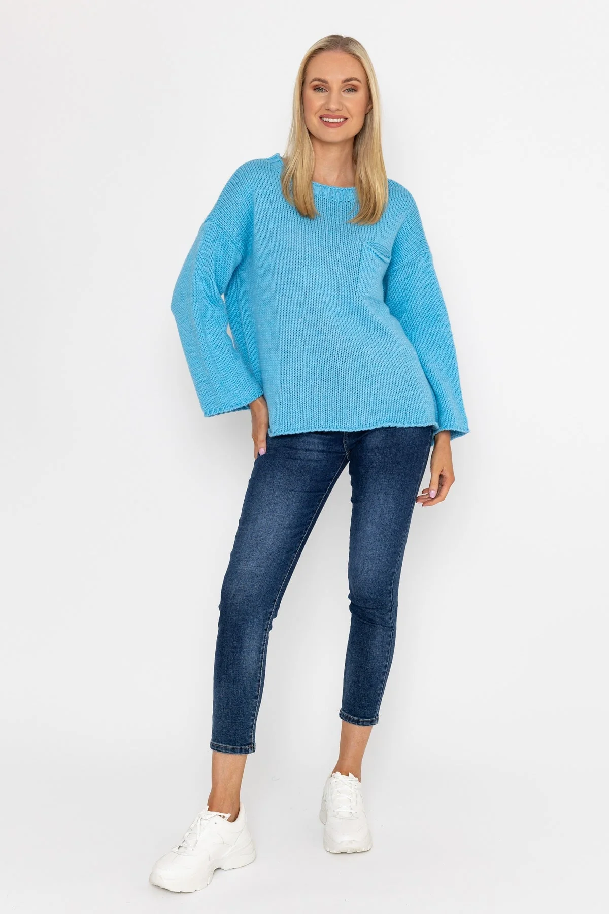 Pocket Knit in Blue