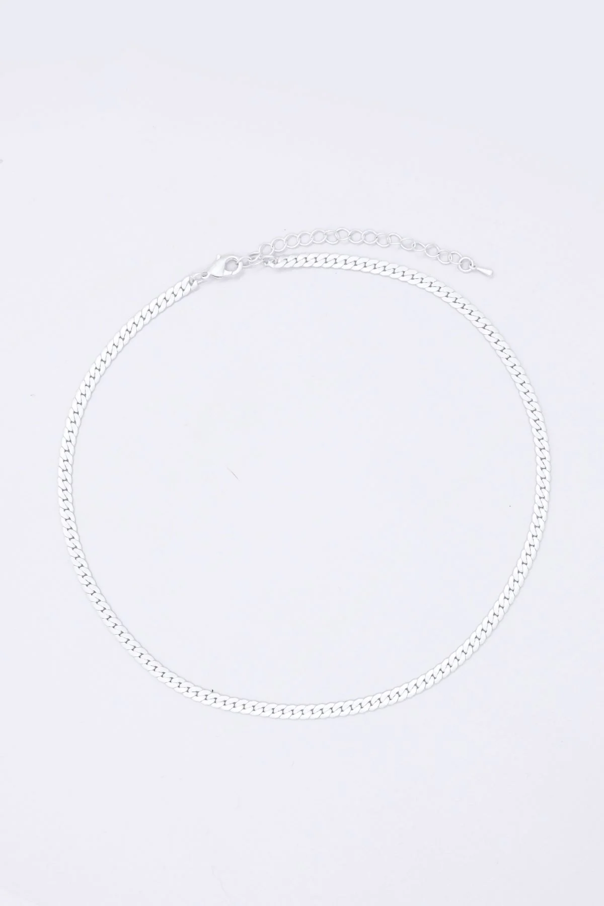 Silver Snake Link Necklace