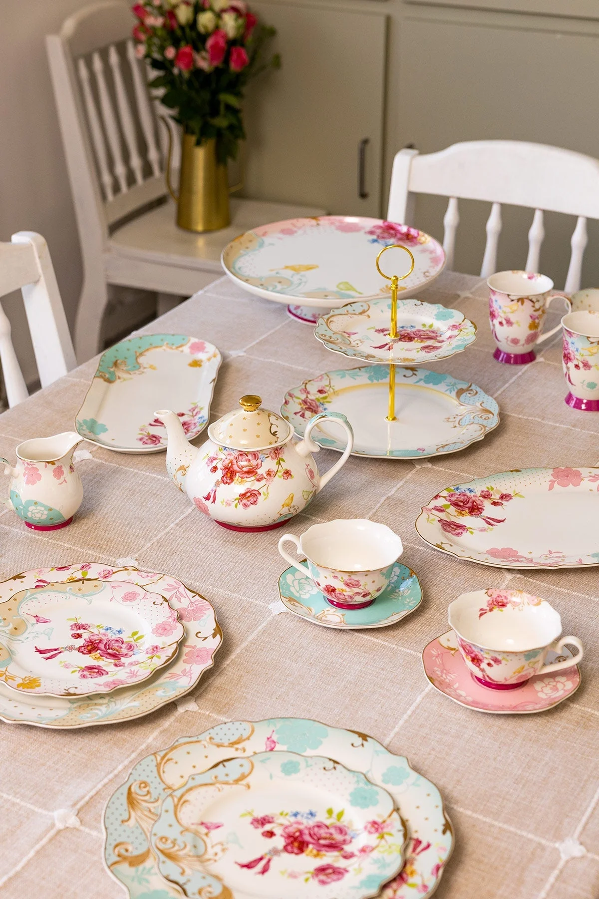 Rosa Belle Blue Side Plate