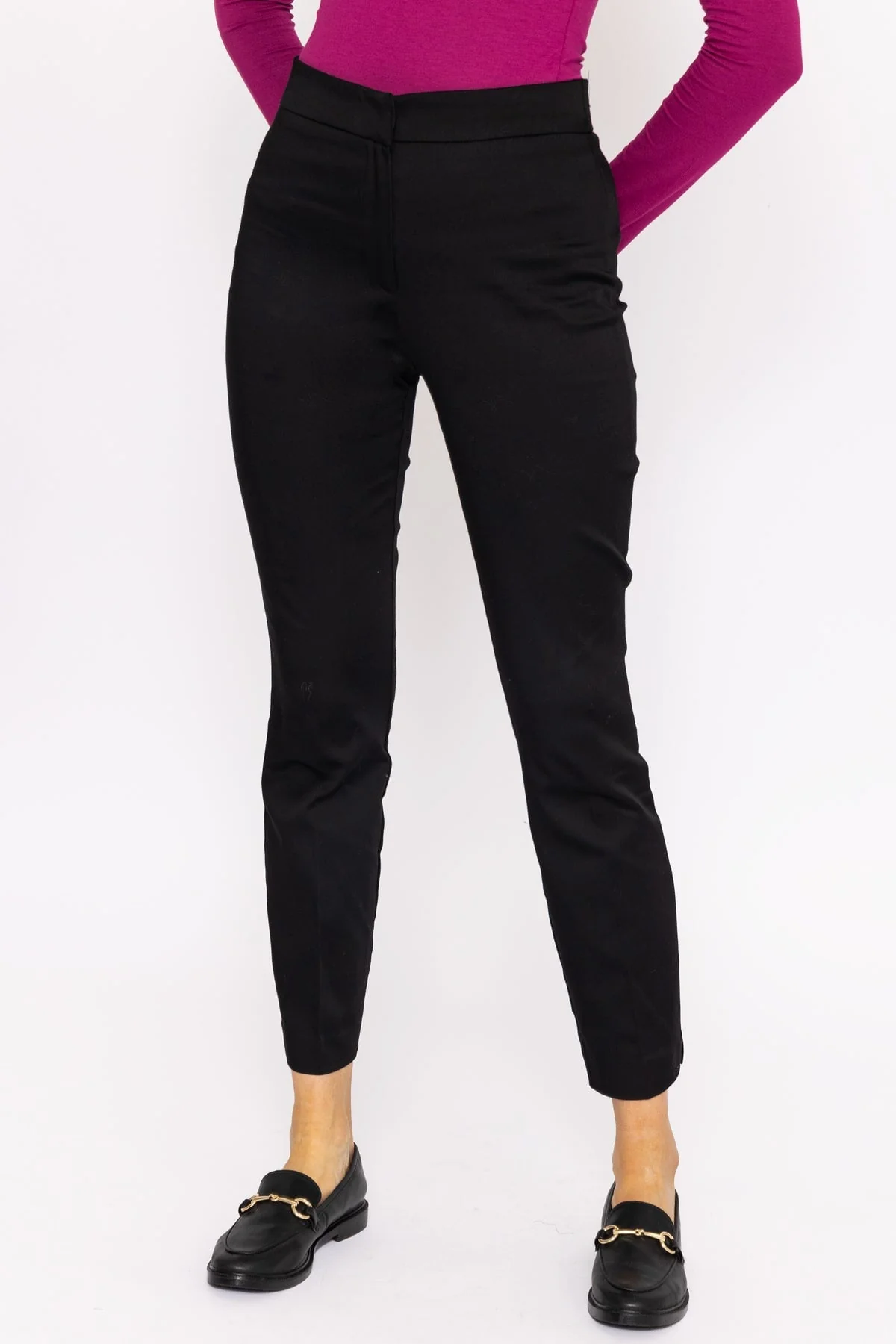 Sateen Pant in Black