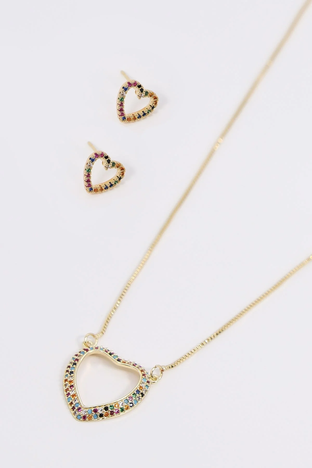 Colourful Heart Earrings