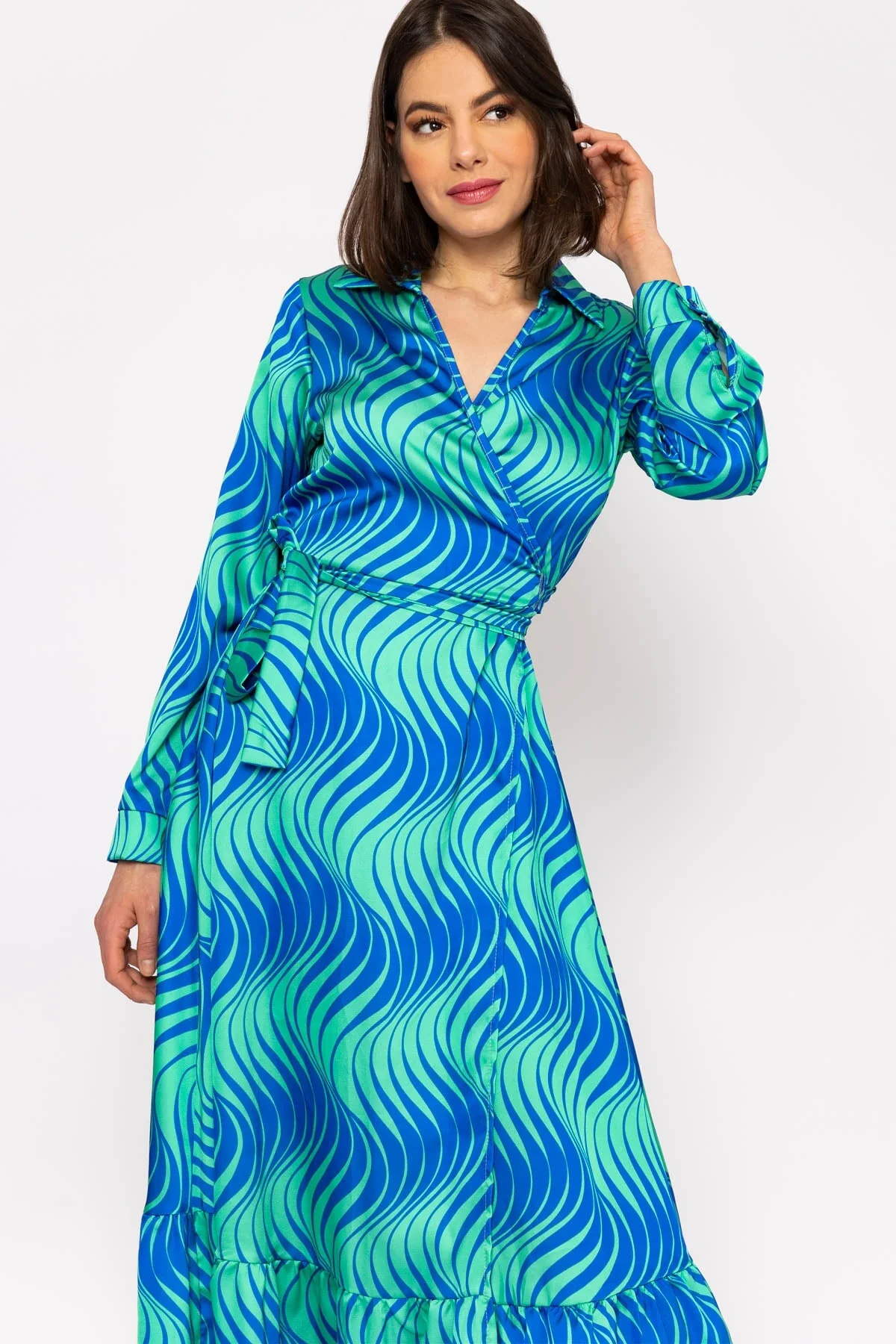 Katherine Green Printed Midi Dress