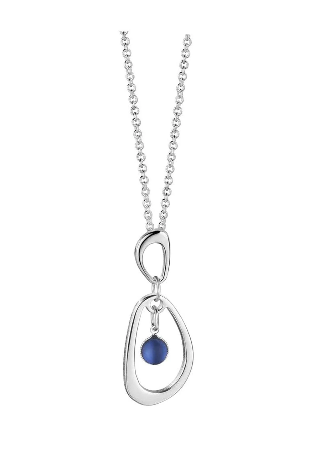 Blue Stone Droplet Pendant
