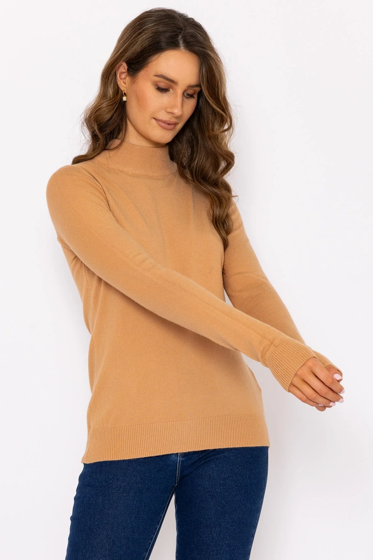 Turtleneck Knit in Camel