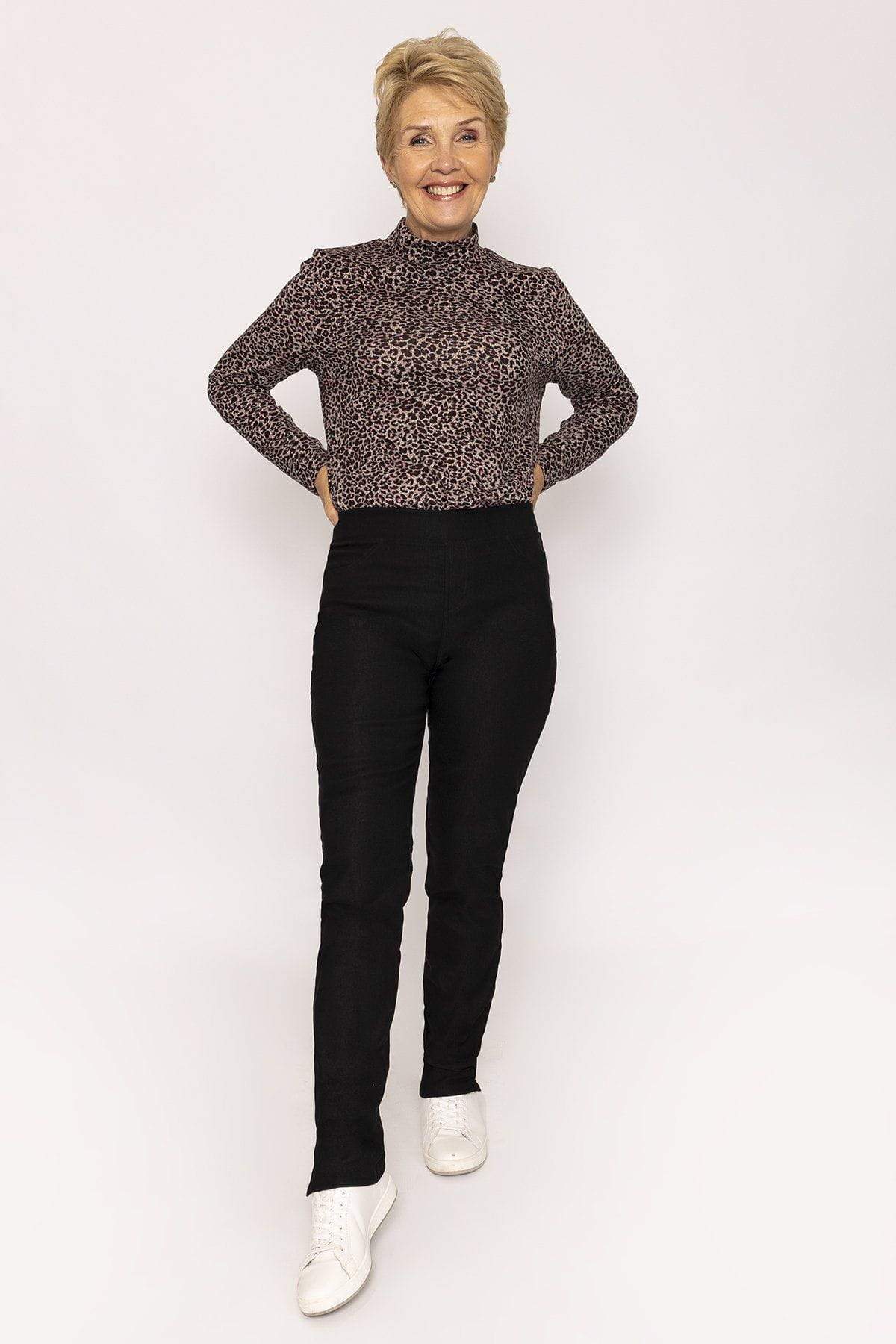 Elasticated Trousers in Black