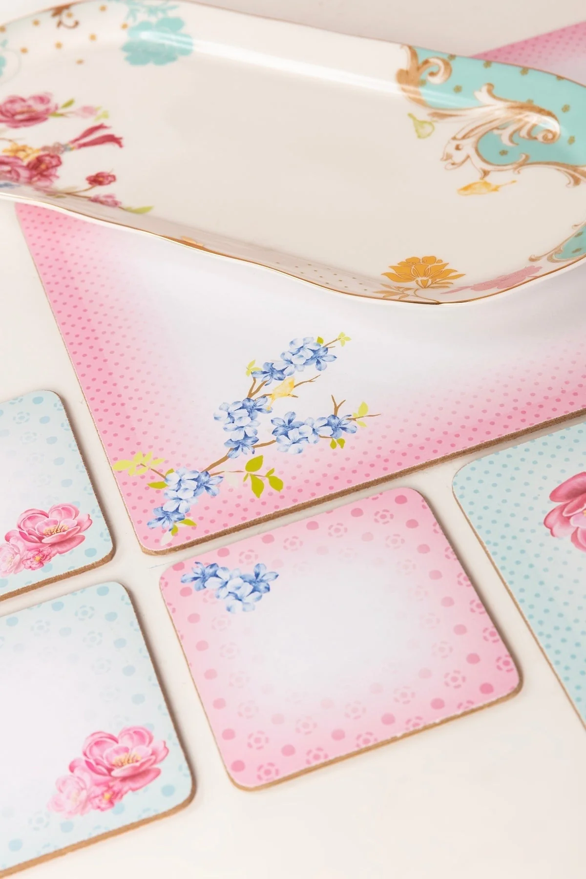 Set Of 6 Rosa Belle Placemats