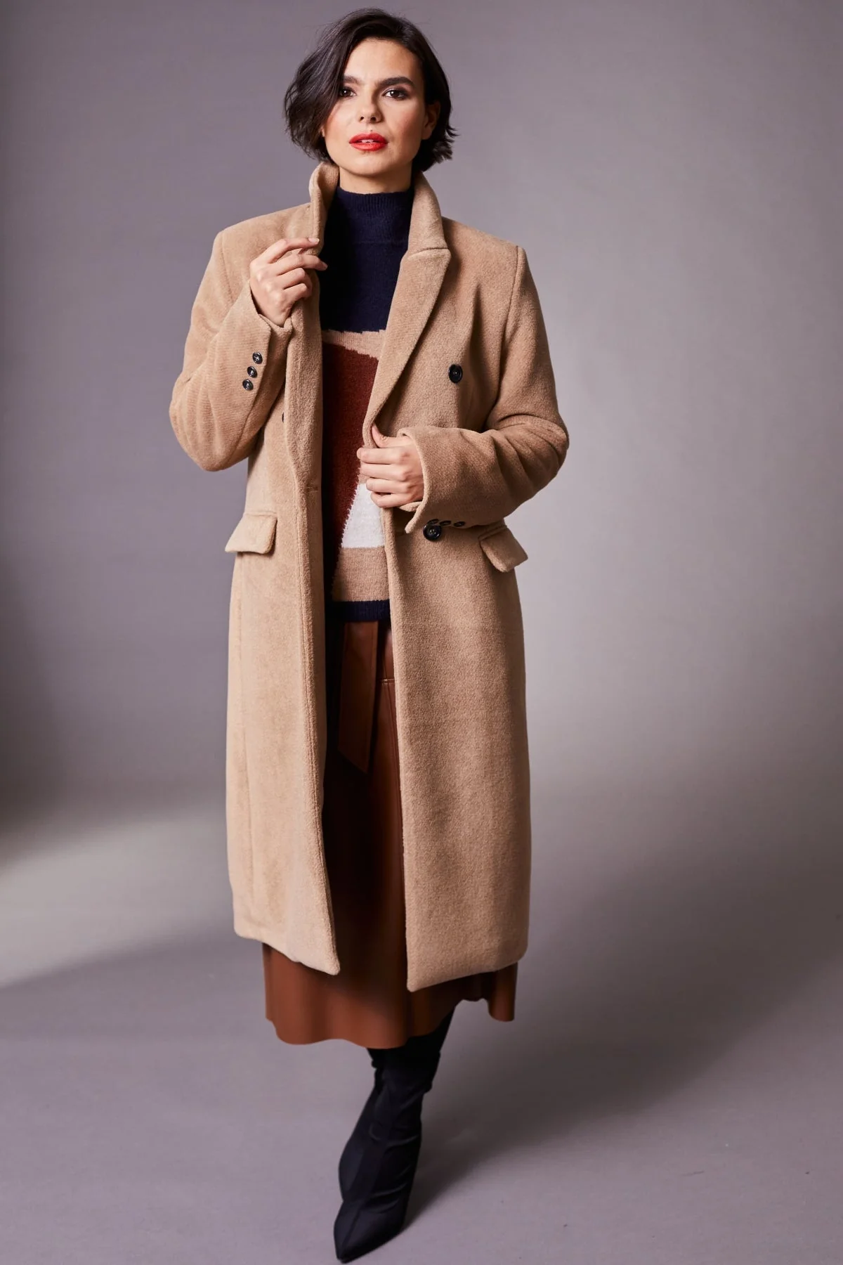 Long Camel Coat