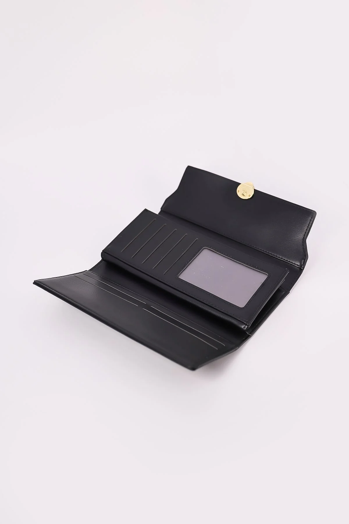 Gold Clasp Purse in Black