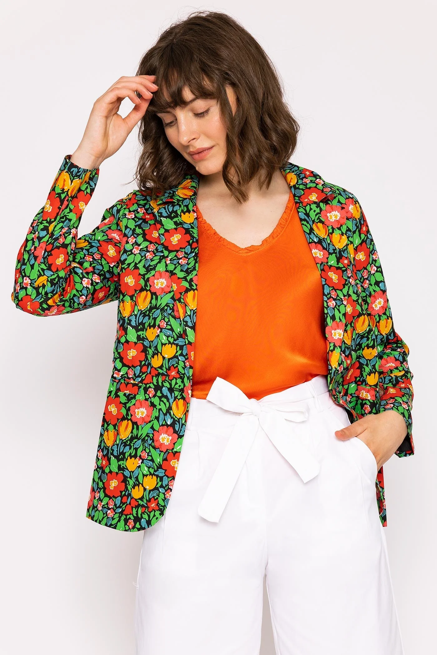 Floral Print Blazer in Multi