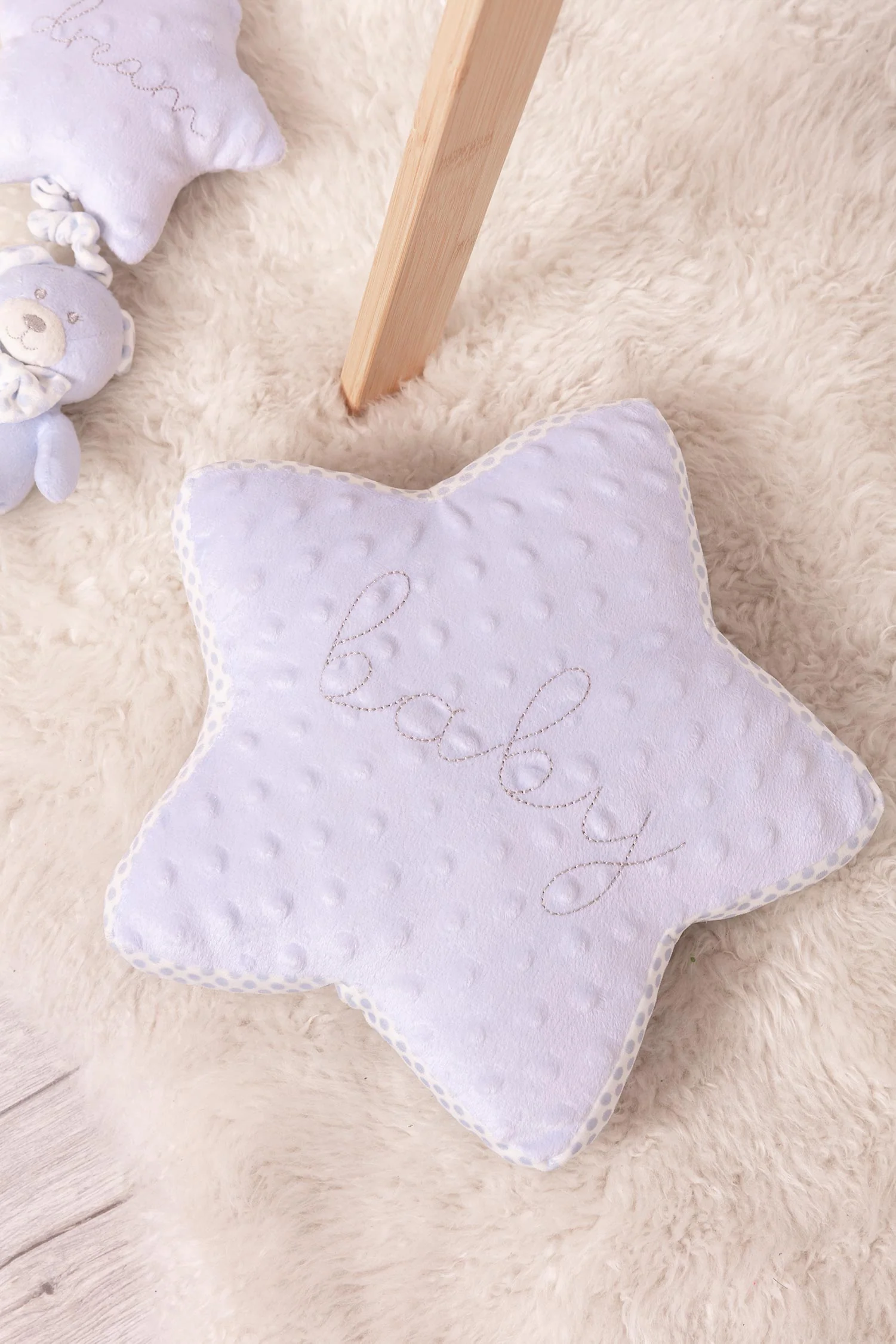 Blue Star Cushion