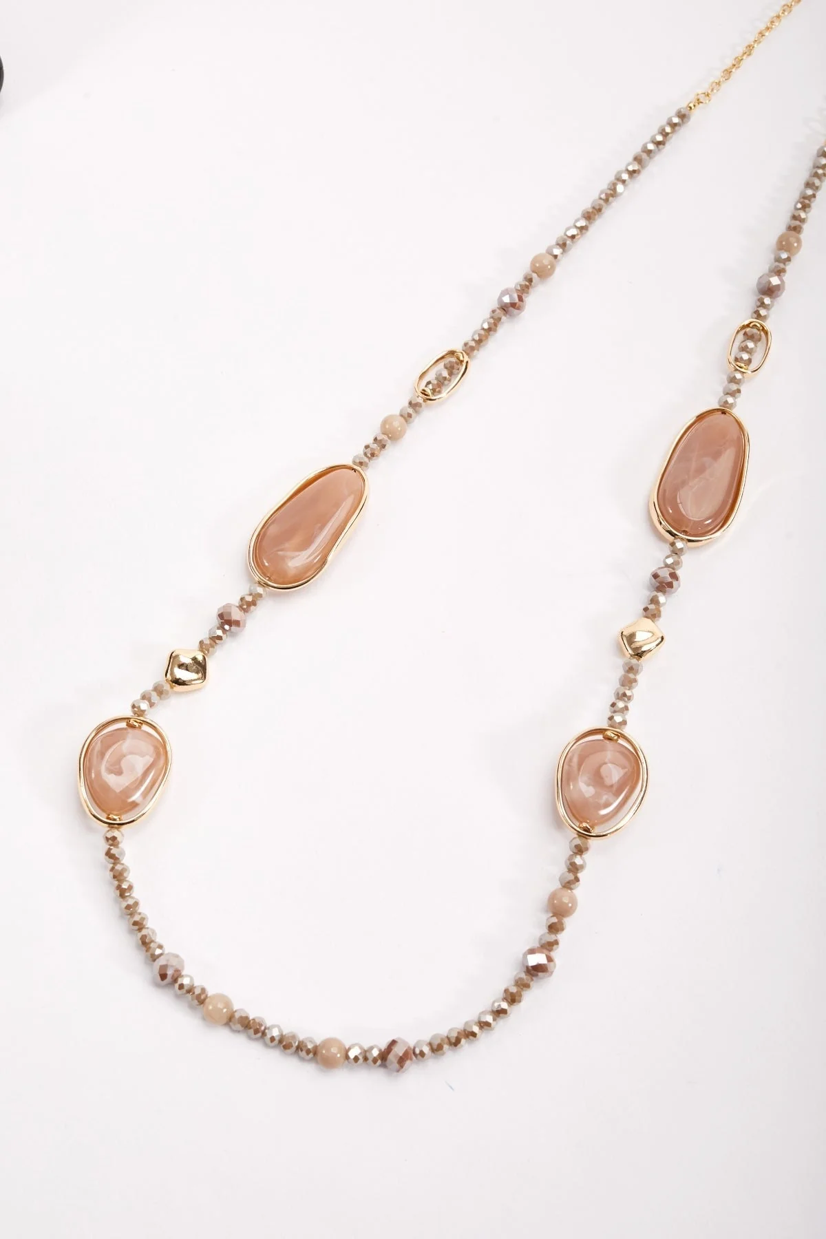 Beaded Stone Necklace