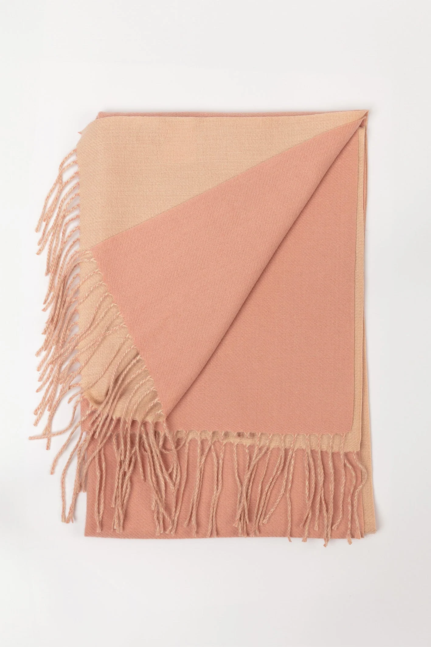 Two Tone Soft Touch Scarf in Pink