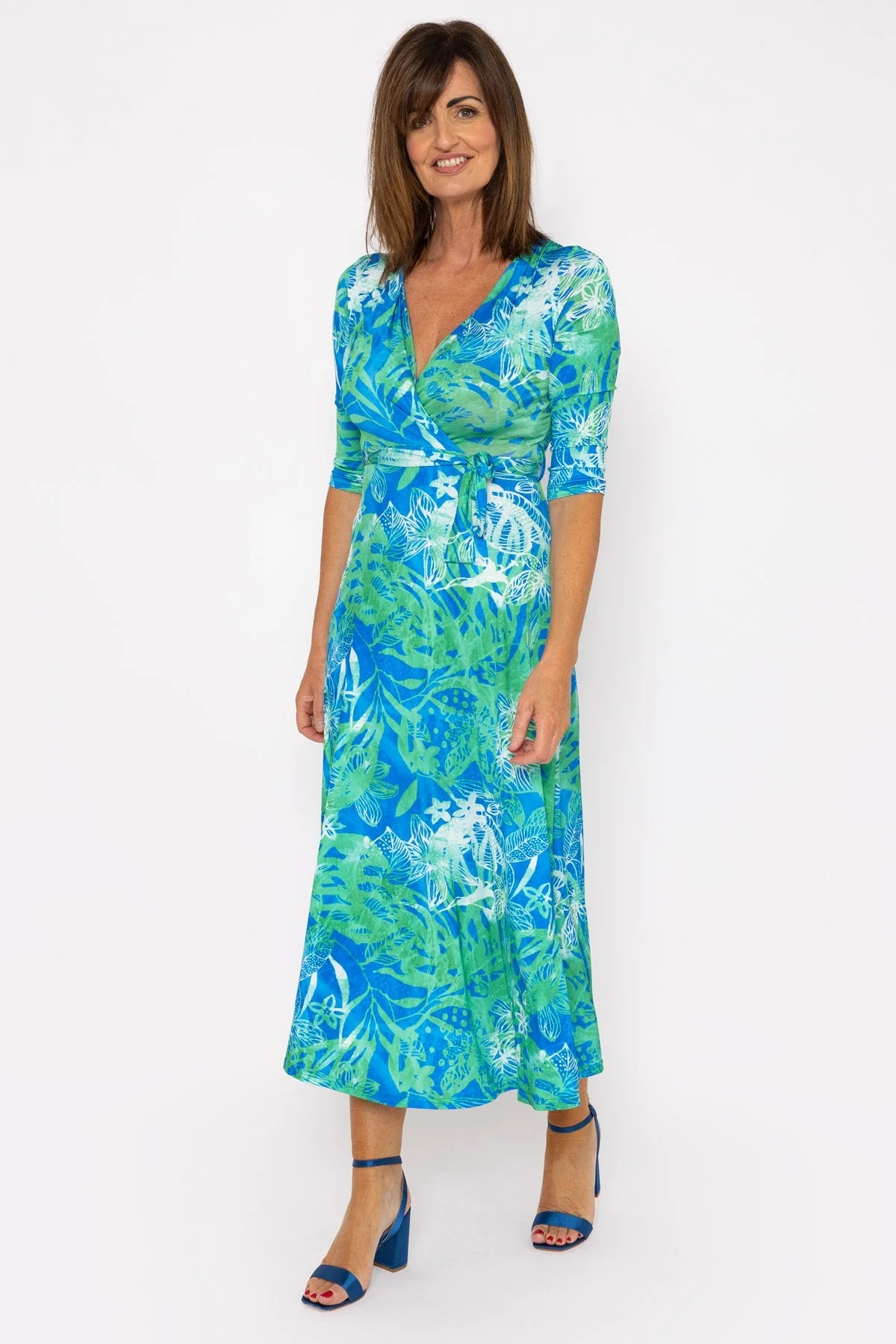 Blue Print Maxi Dress