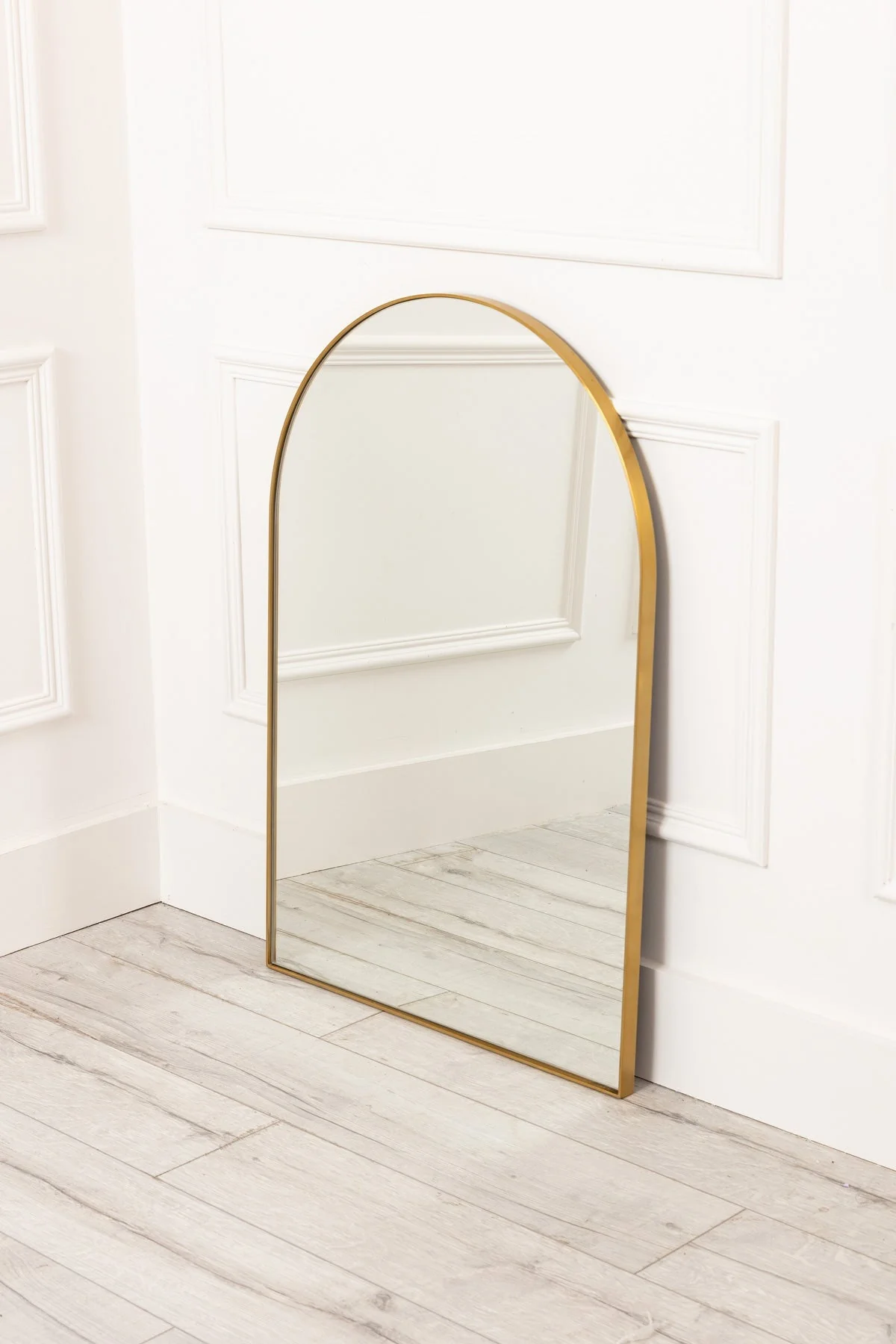 Modern Gold Mantle Mirror