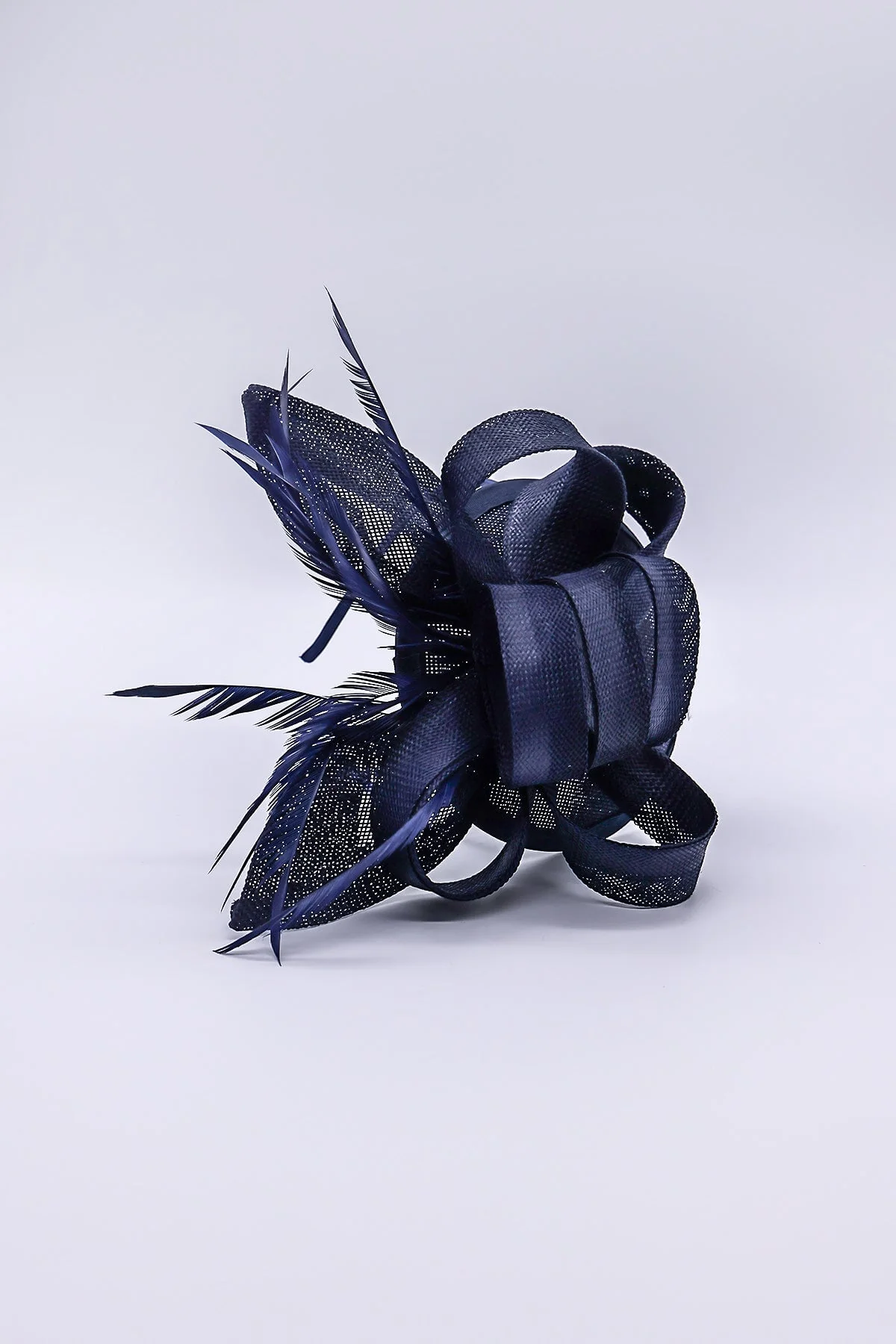 Bow Detail Fascinator in Navy