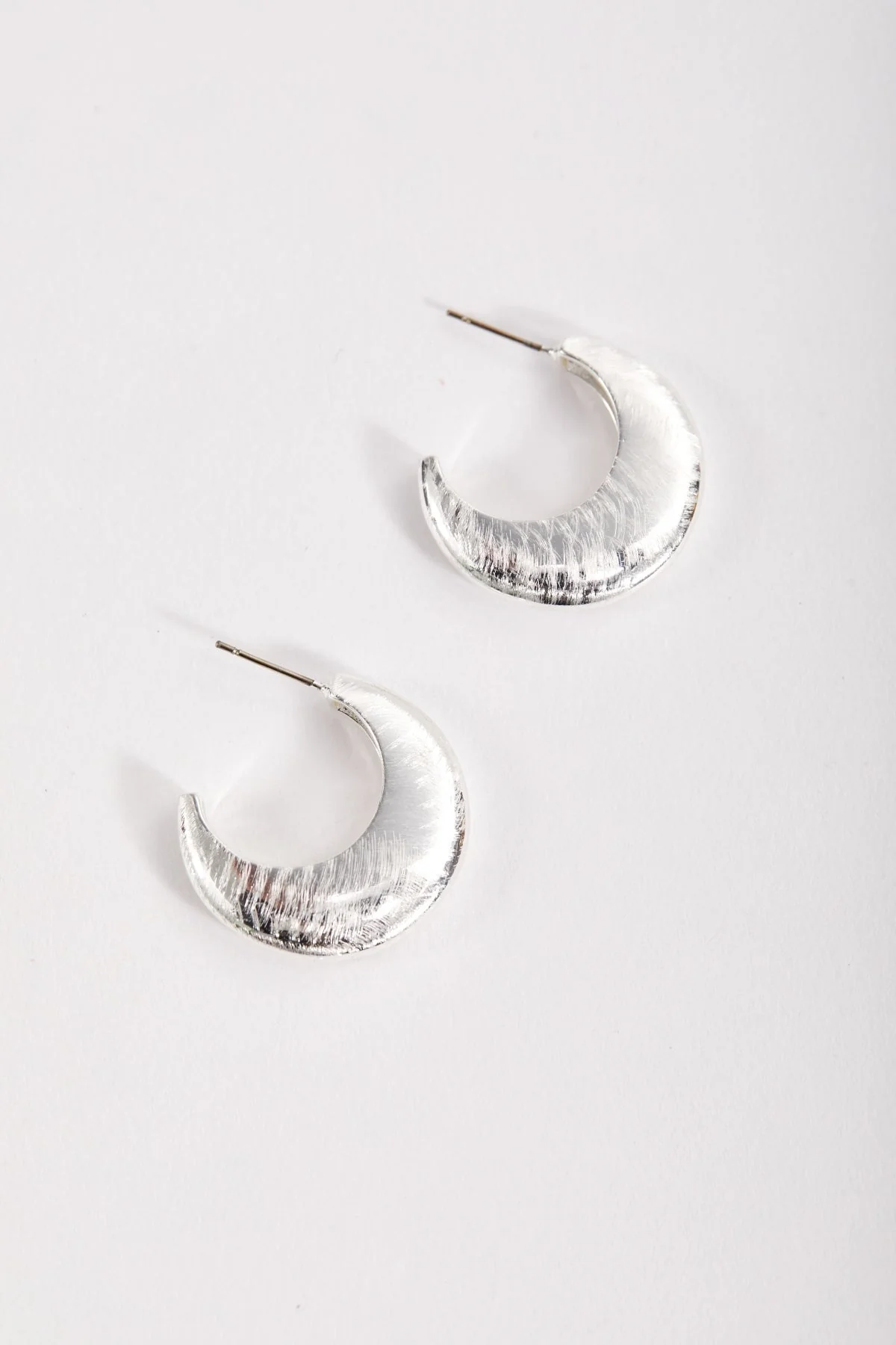Textured Open Hoop Earrings