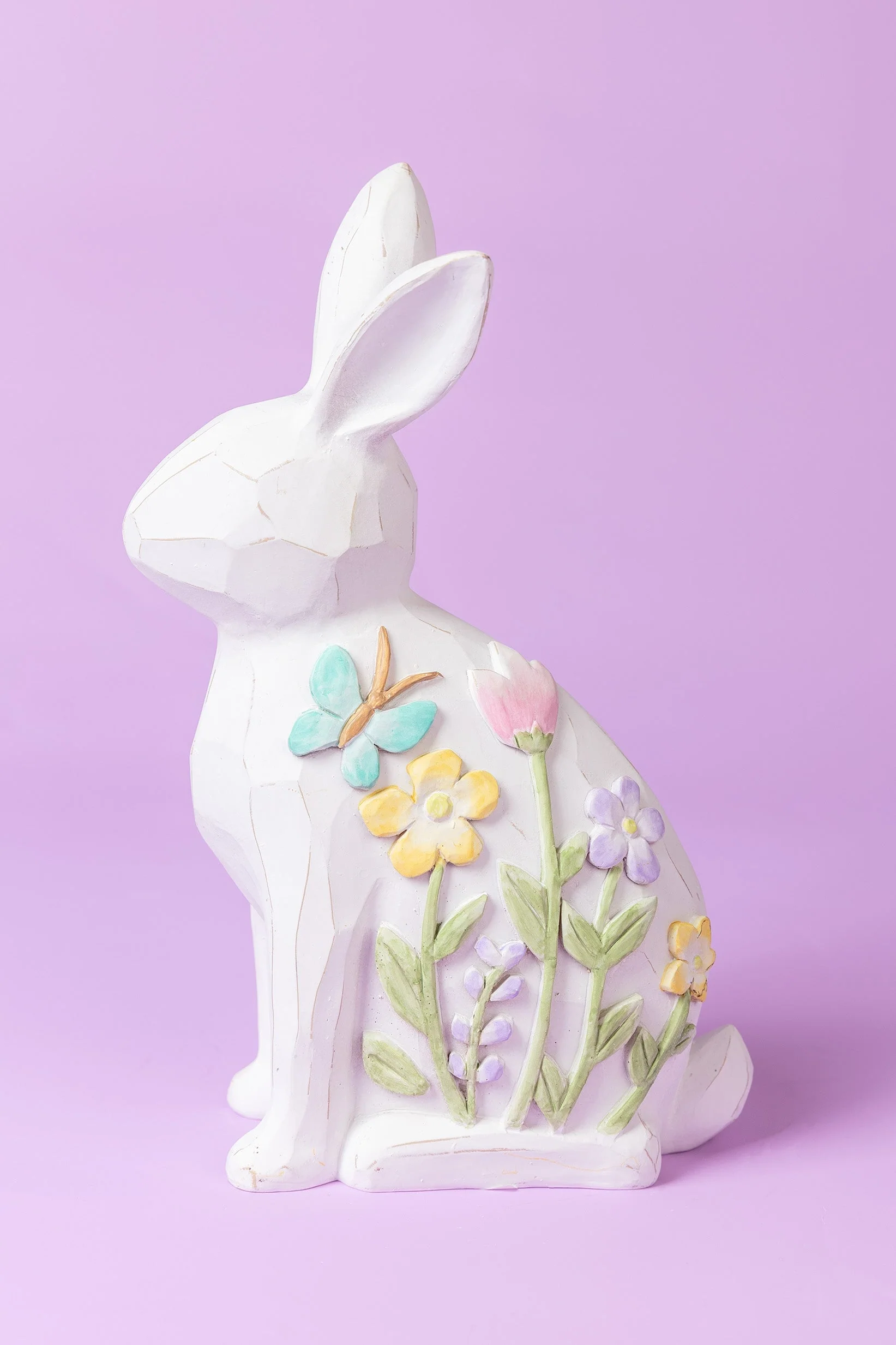 Floral Bunny Easter Ornament