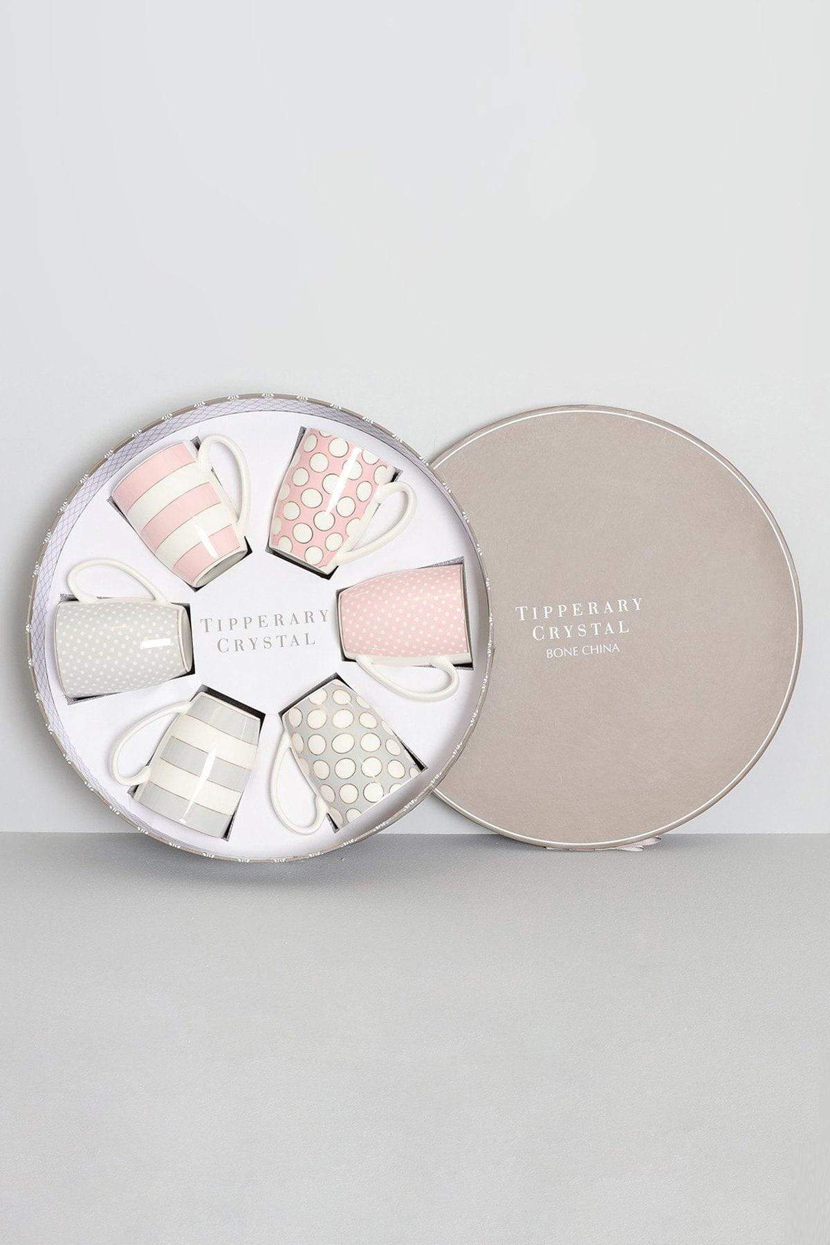 Set of 6 Spot & Stripe Mugs