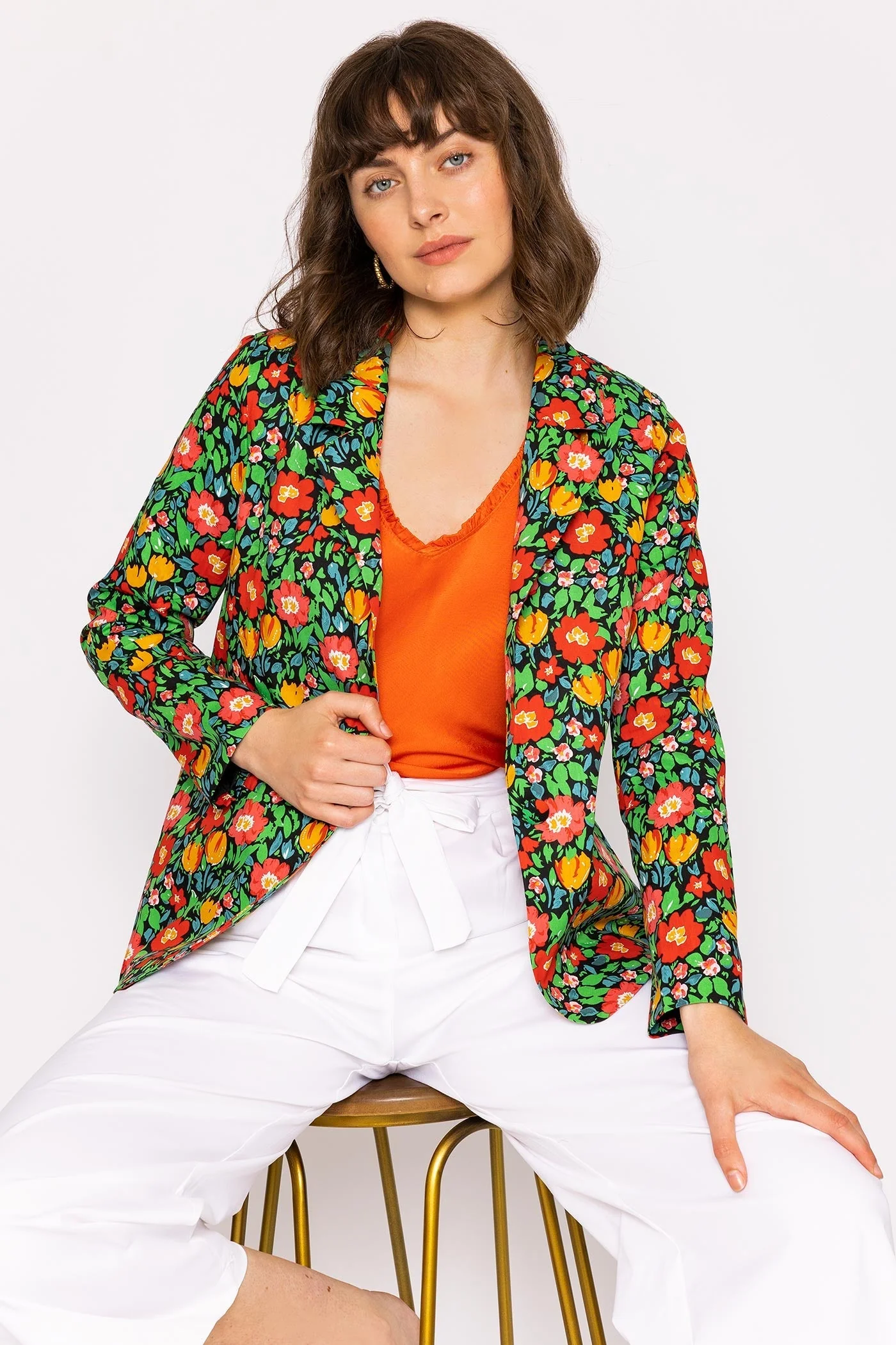 Floral Print Blazer in Multi