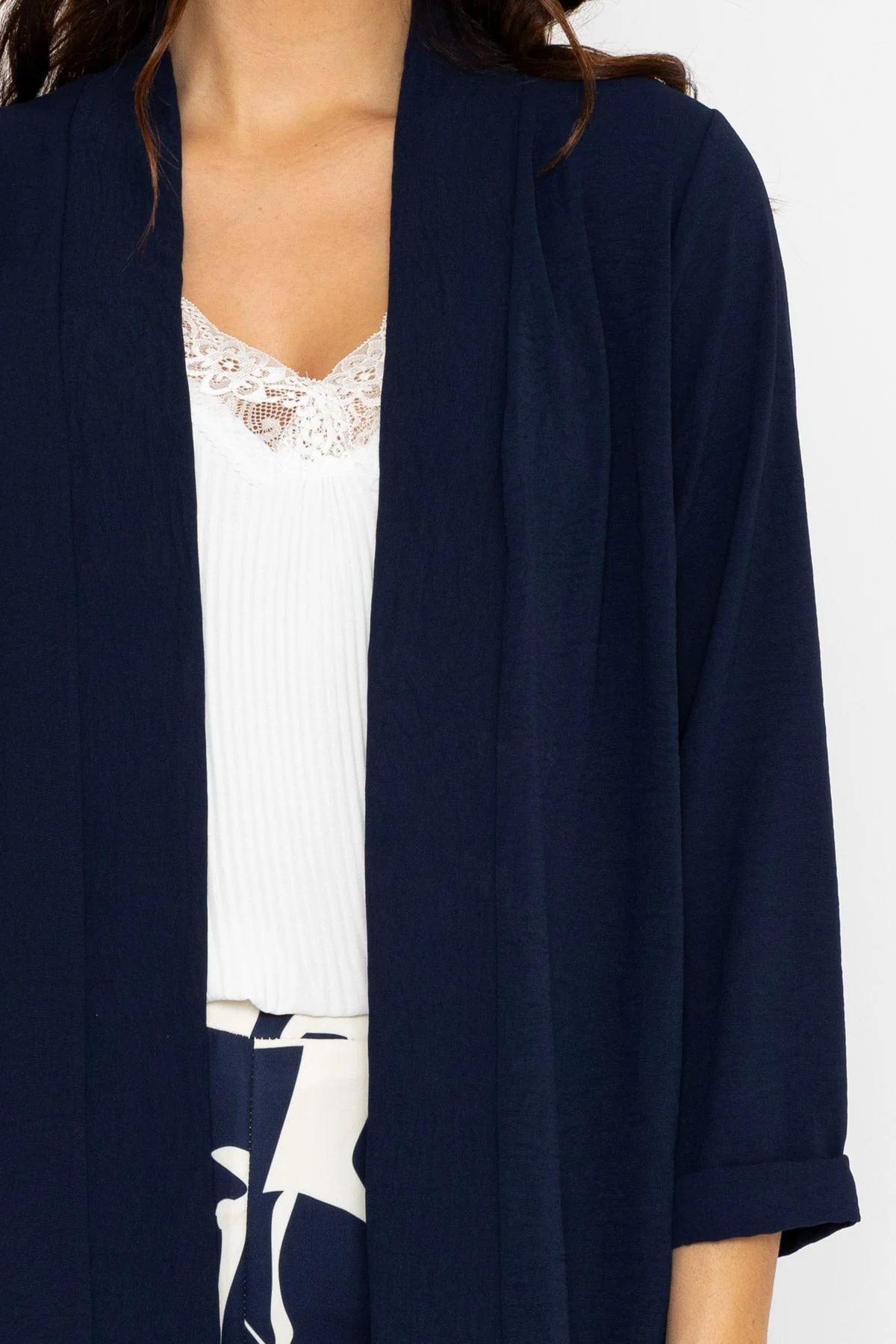 Kimono Cover Up in Navy