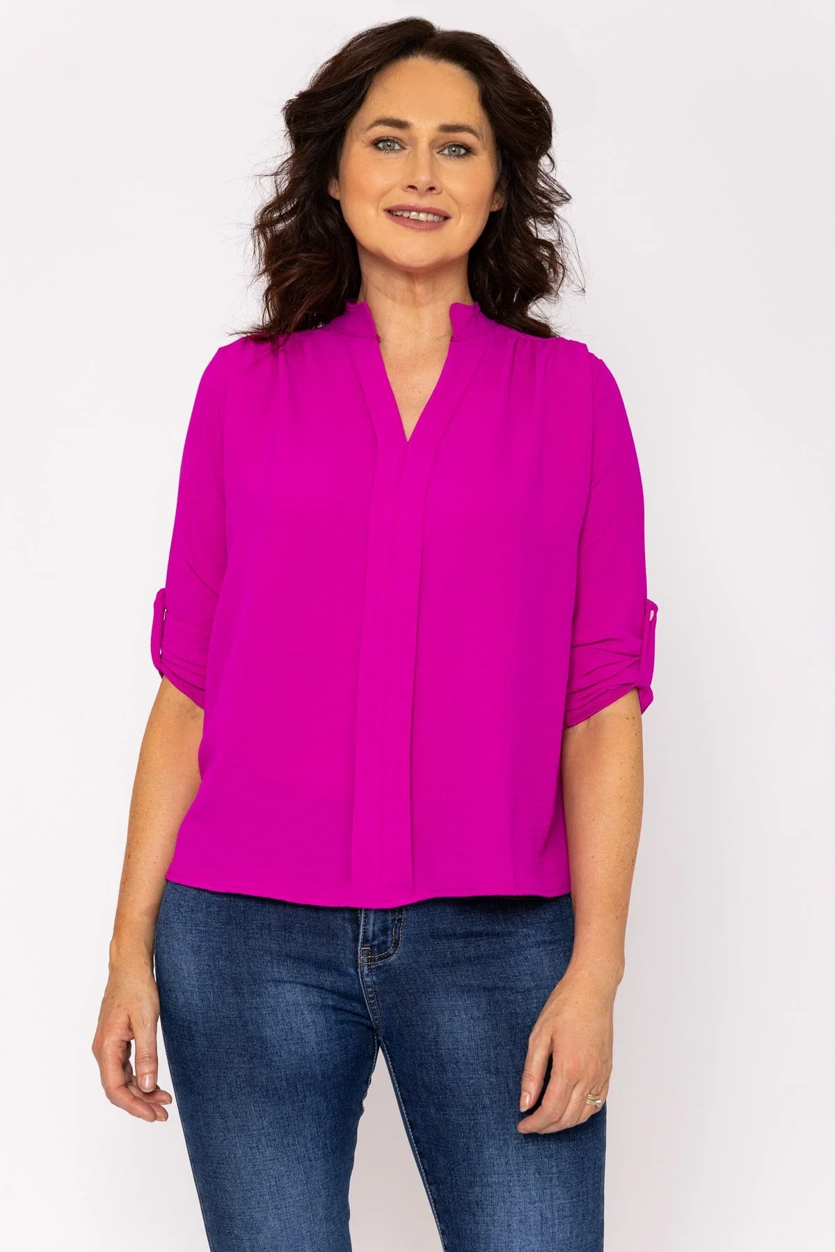 Myra Basic Top in Magenta