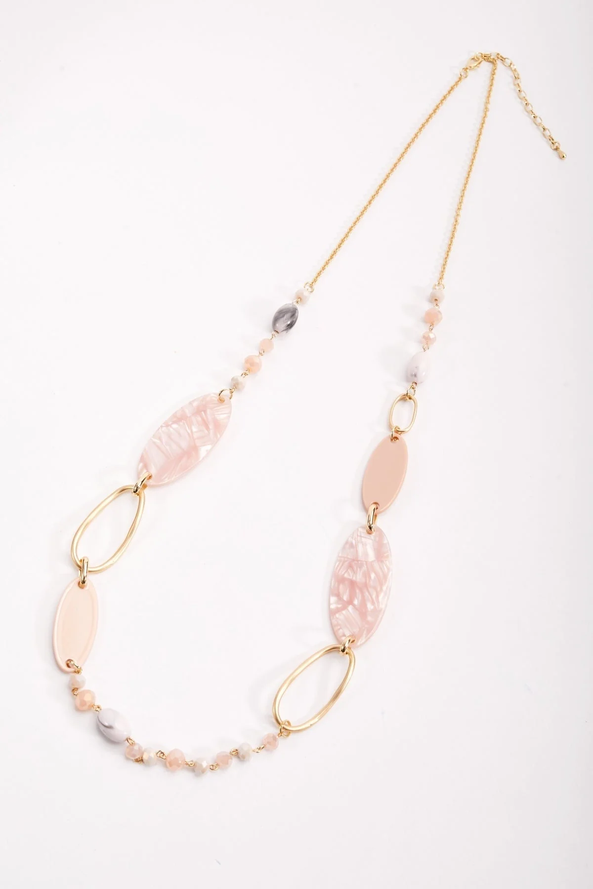 Pink Tortoise Link Necklace