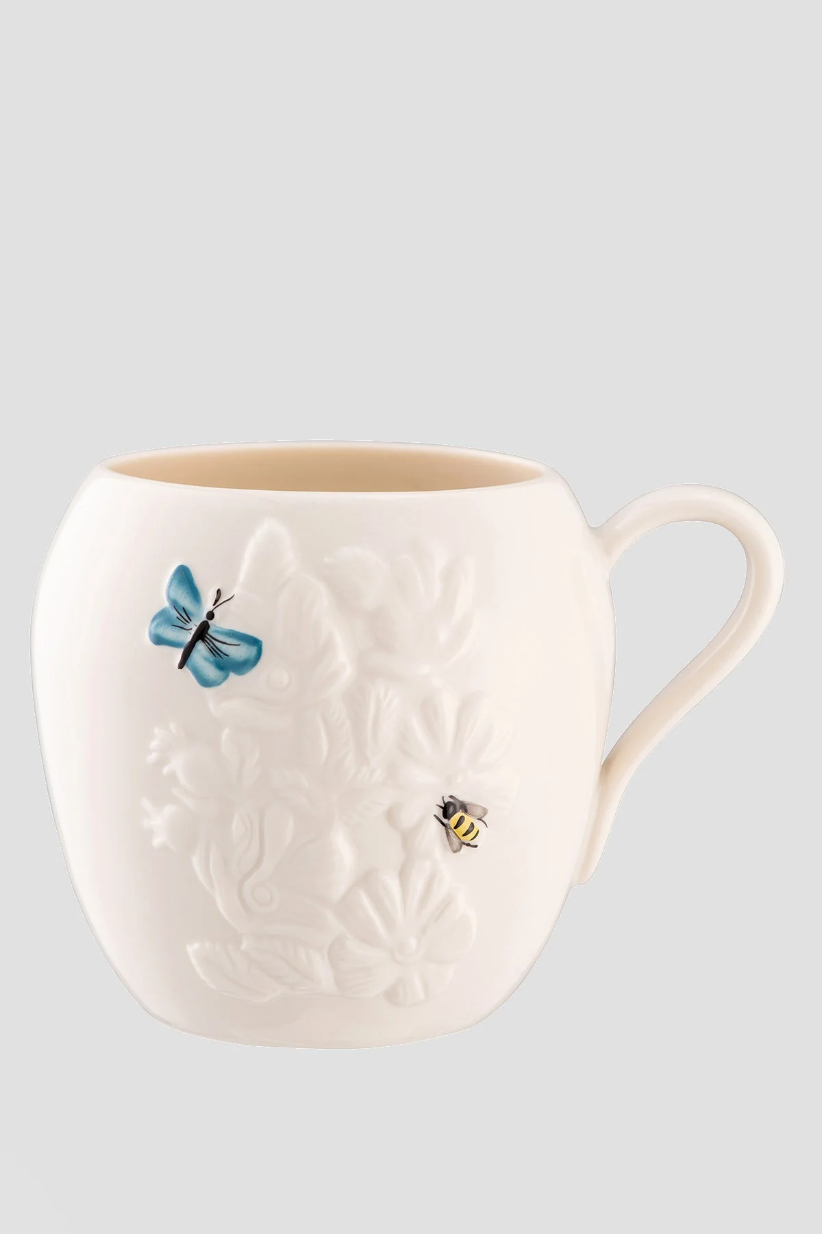 Turquoise Ceramic Wild Rose Mug