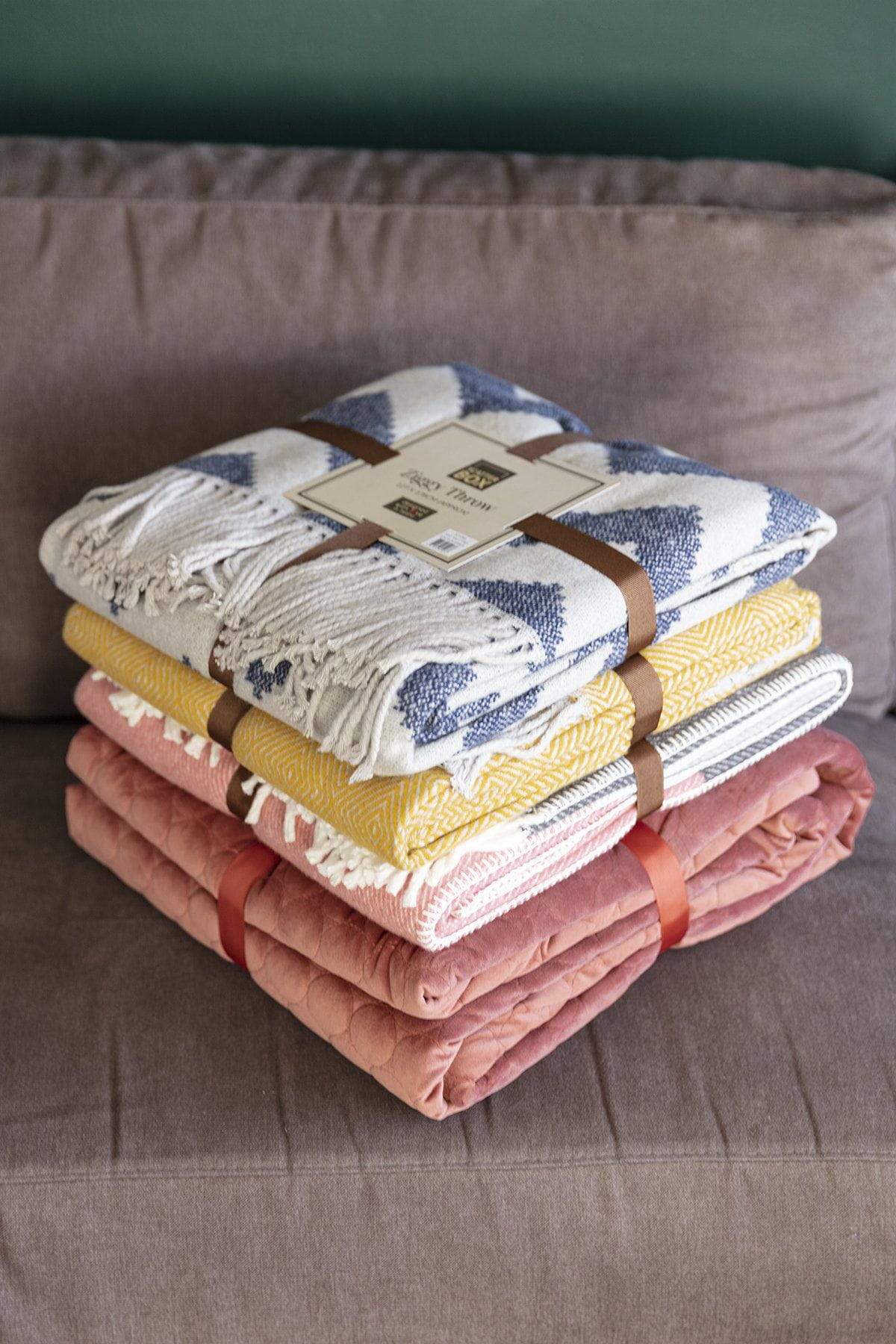 Ziggy Throw 127x178cm in Navy and Grey