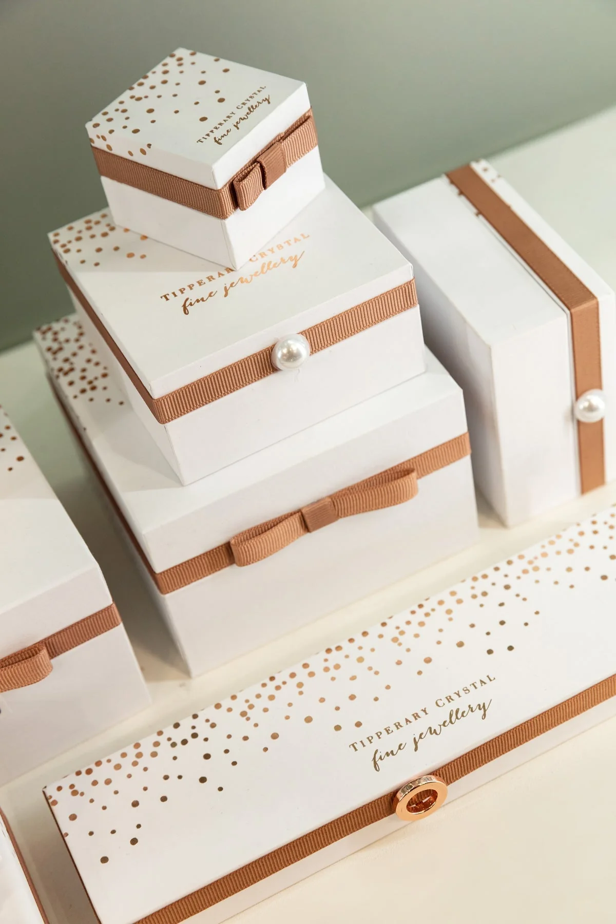 Circle Pave Rose Gold Stud Earrings