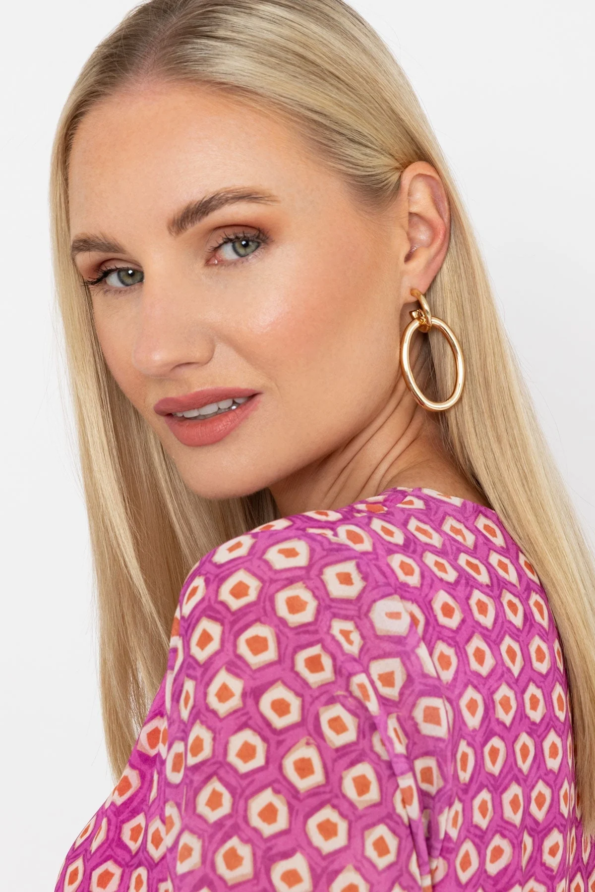 Double Drop Hoop Earrings