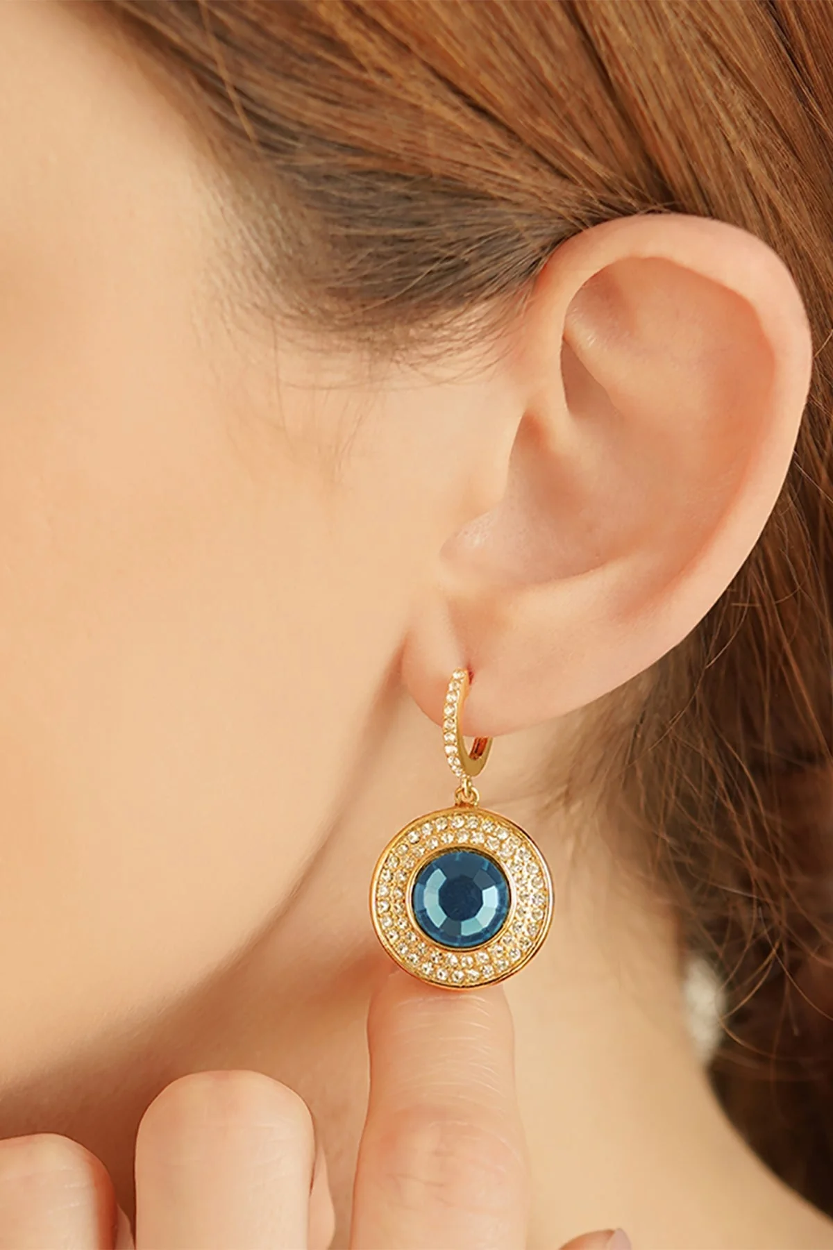 Earrings with Montana Stone