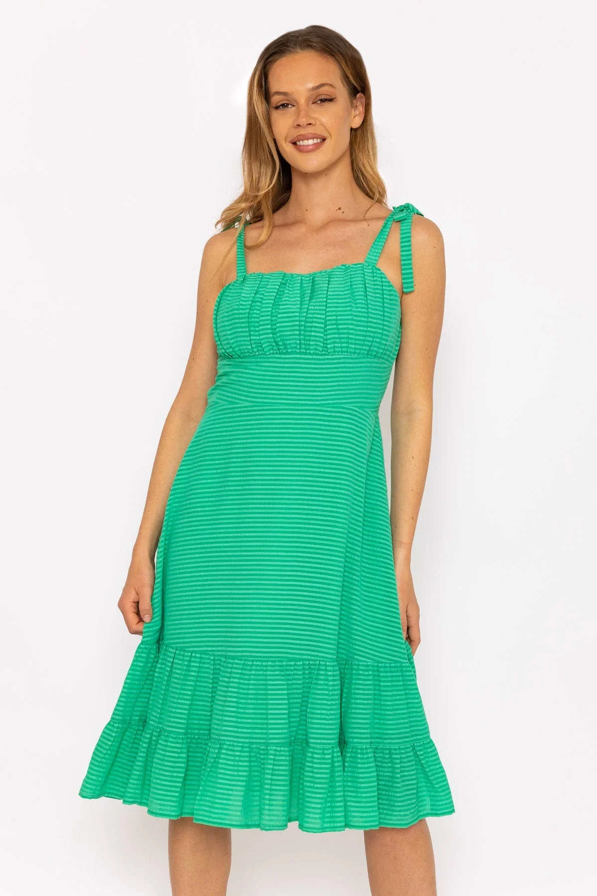 Cici Green Midi Dress