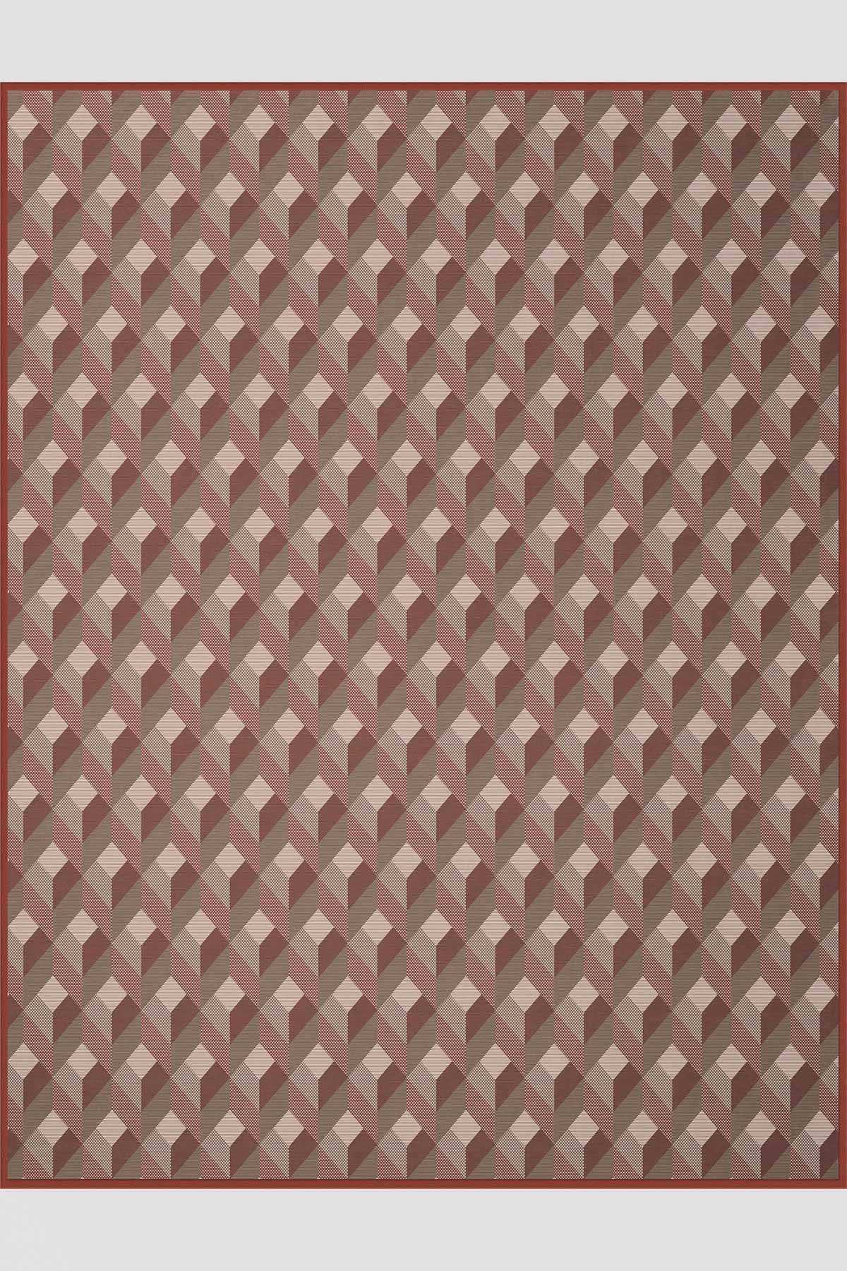 Copper Geometric Throw