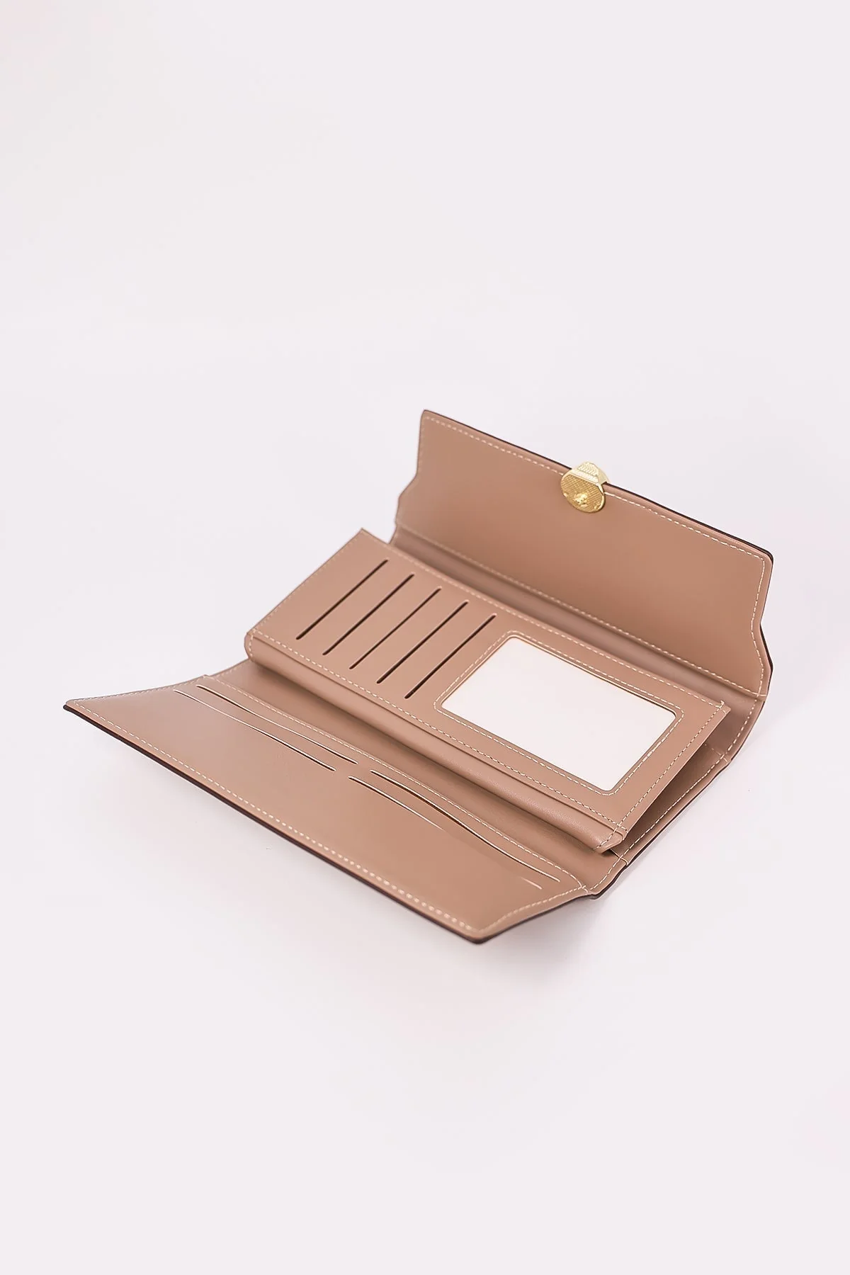 Gold Clasp Purse in Mink