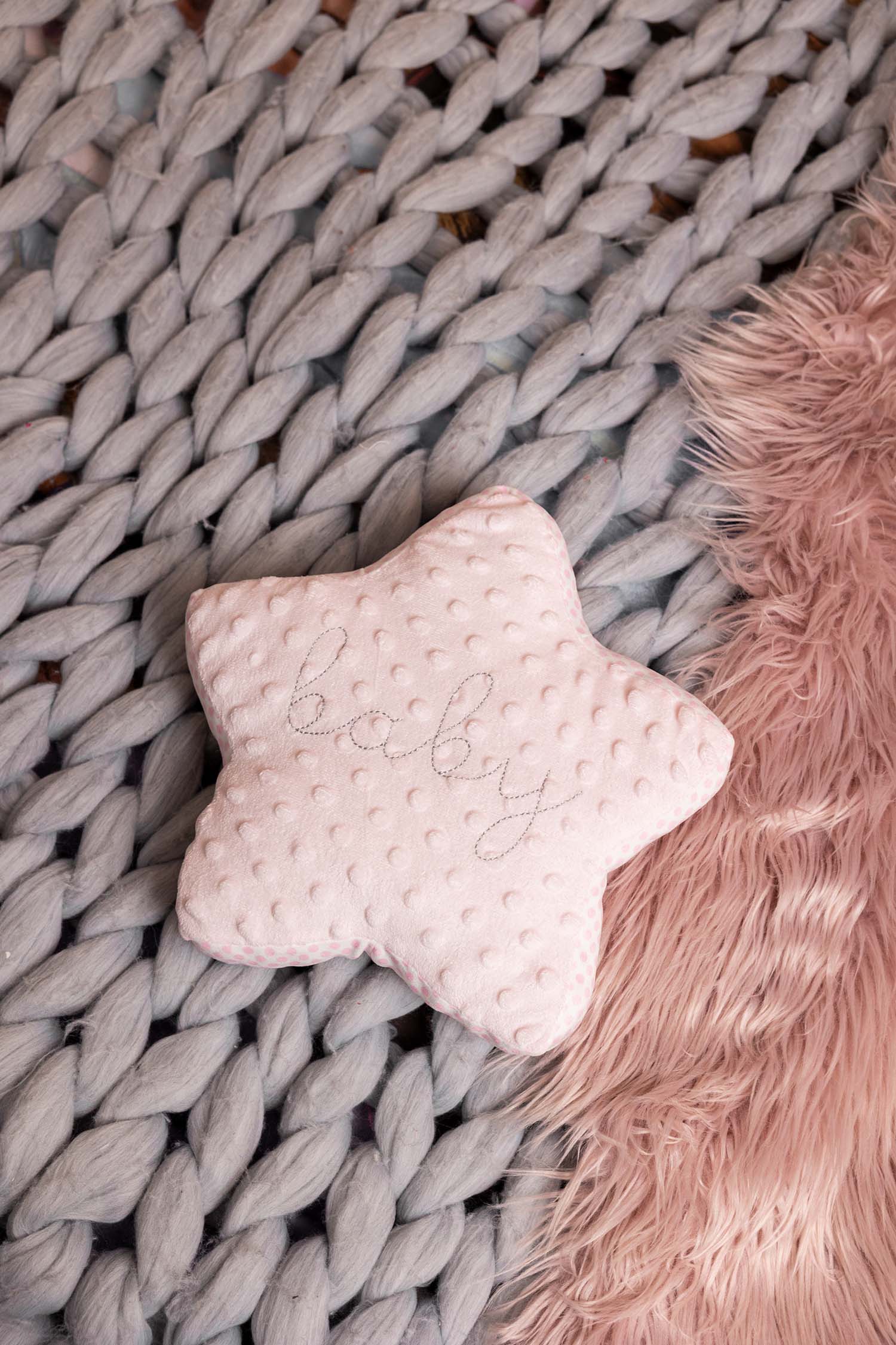 Pink Star Cushion