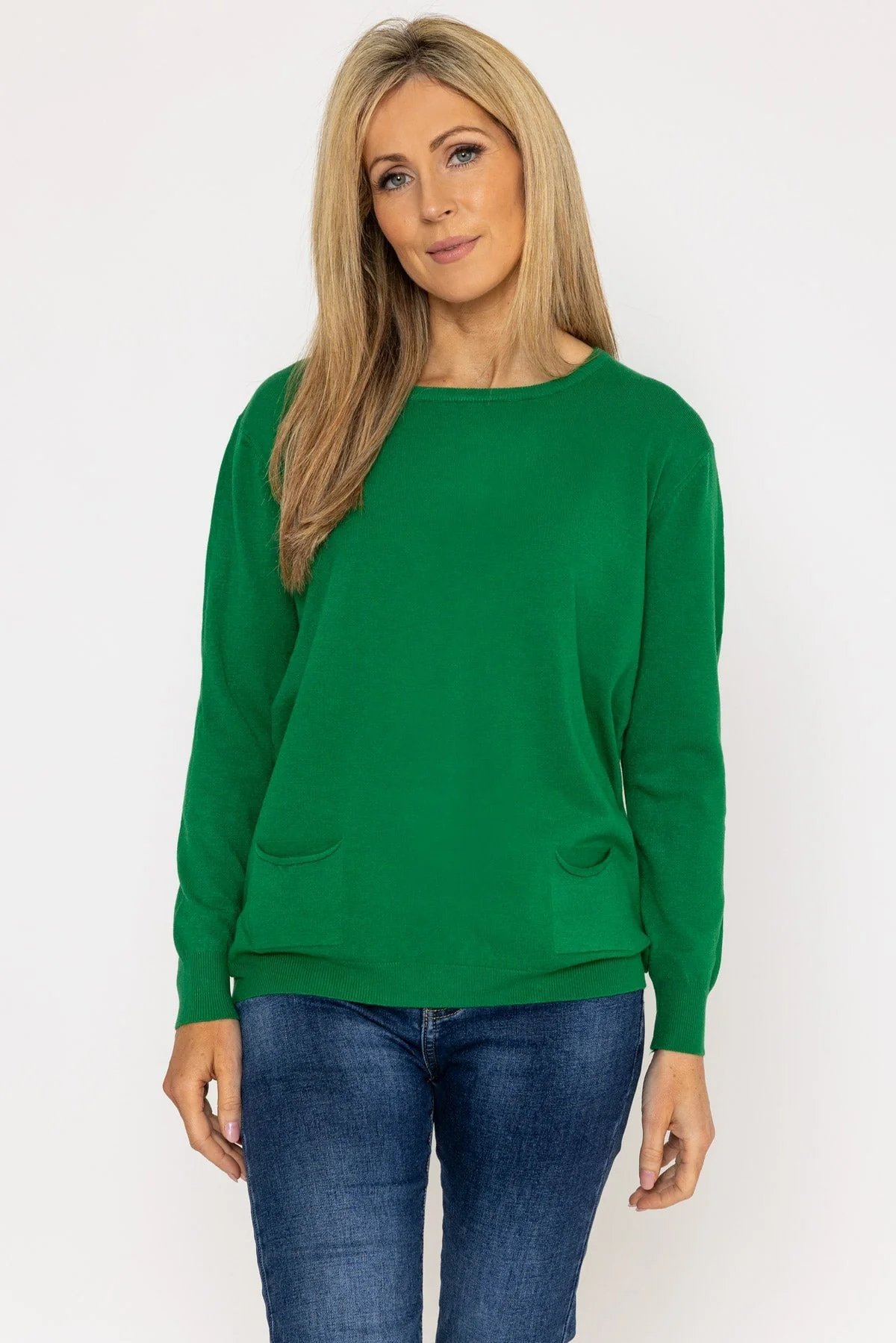 Button Detail Knit in Green