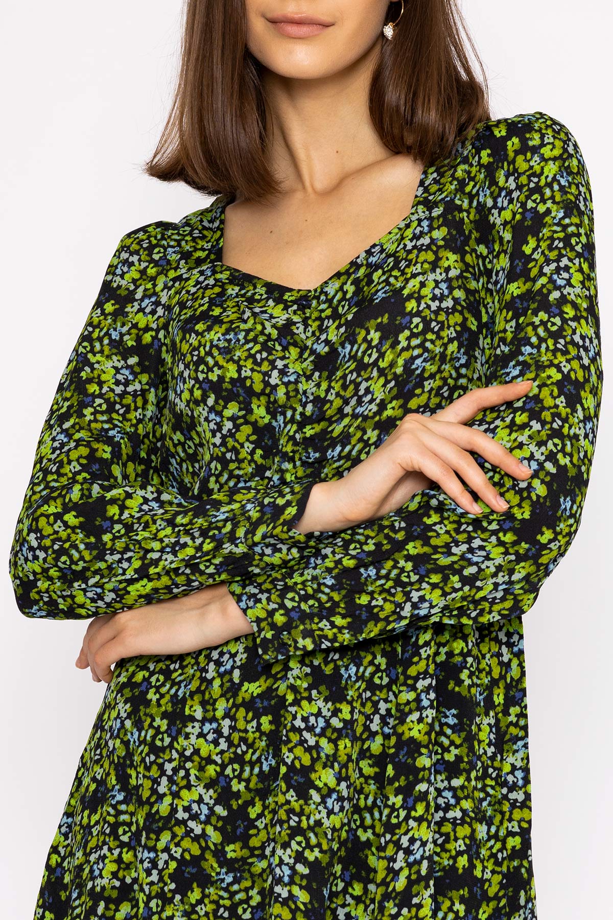 Asta Short Dress in Green